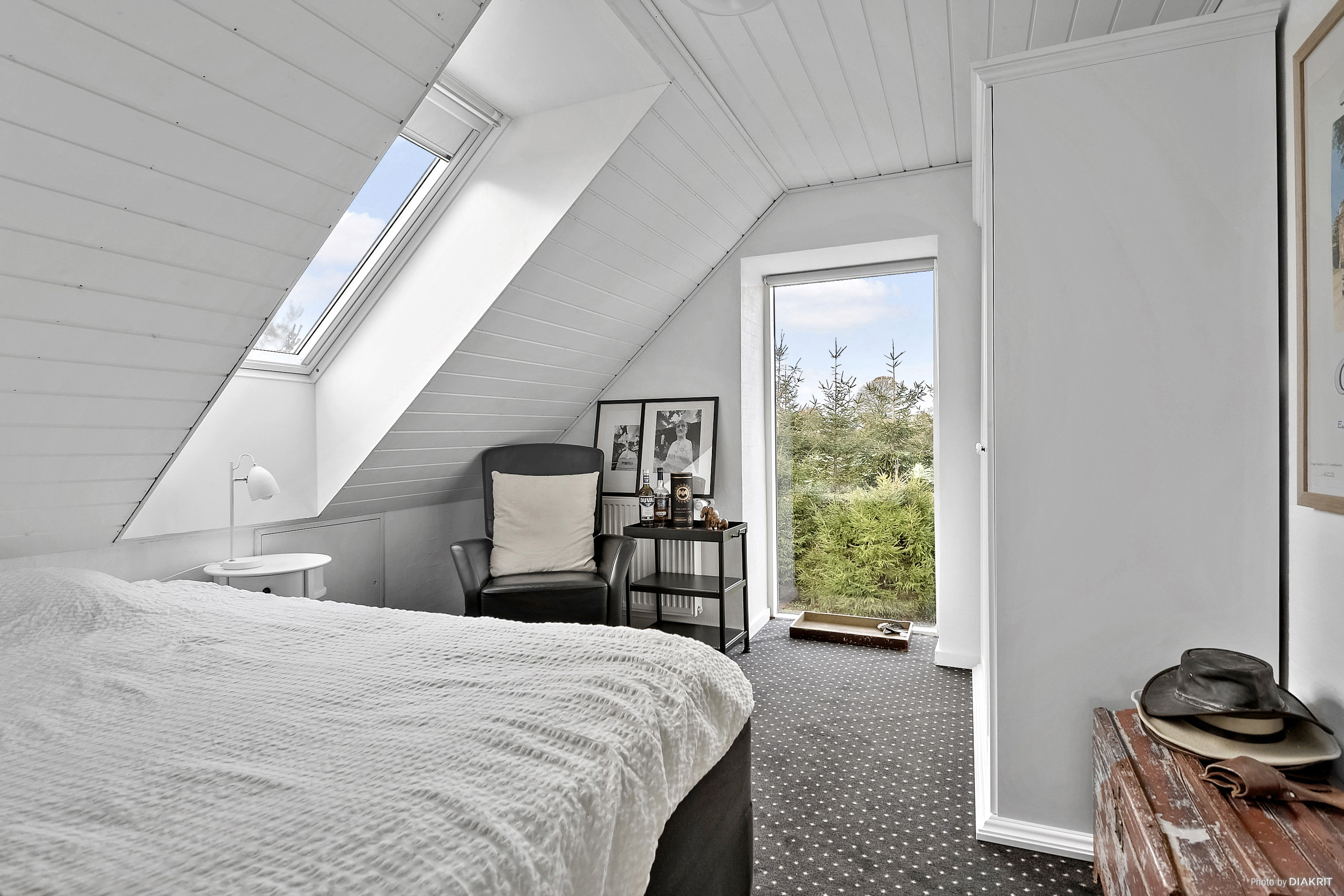 Fremhævet soveværelse billede i fuldskærmstilstand. Billede af Hølkenhavevej 4, Hølken, 8300 Odder