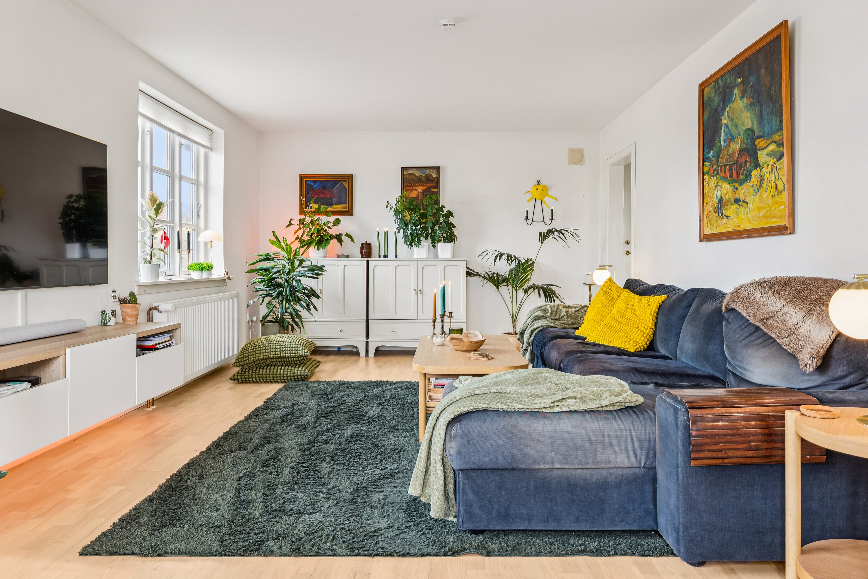 Fremhævet stue billede i fuldskærmstilstand. Billede af Bygaden 67, Kundby, 4520 Svinninge