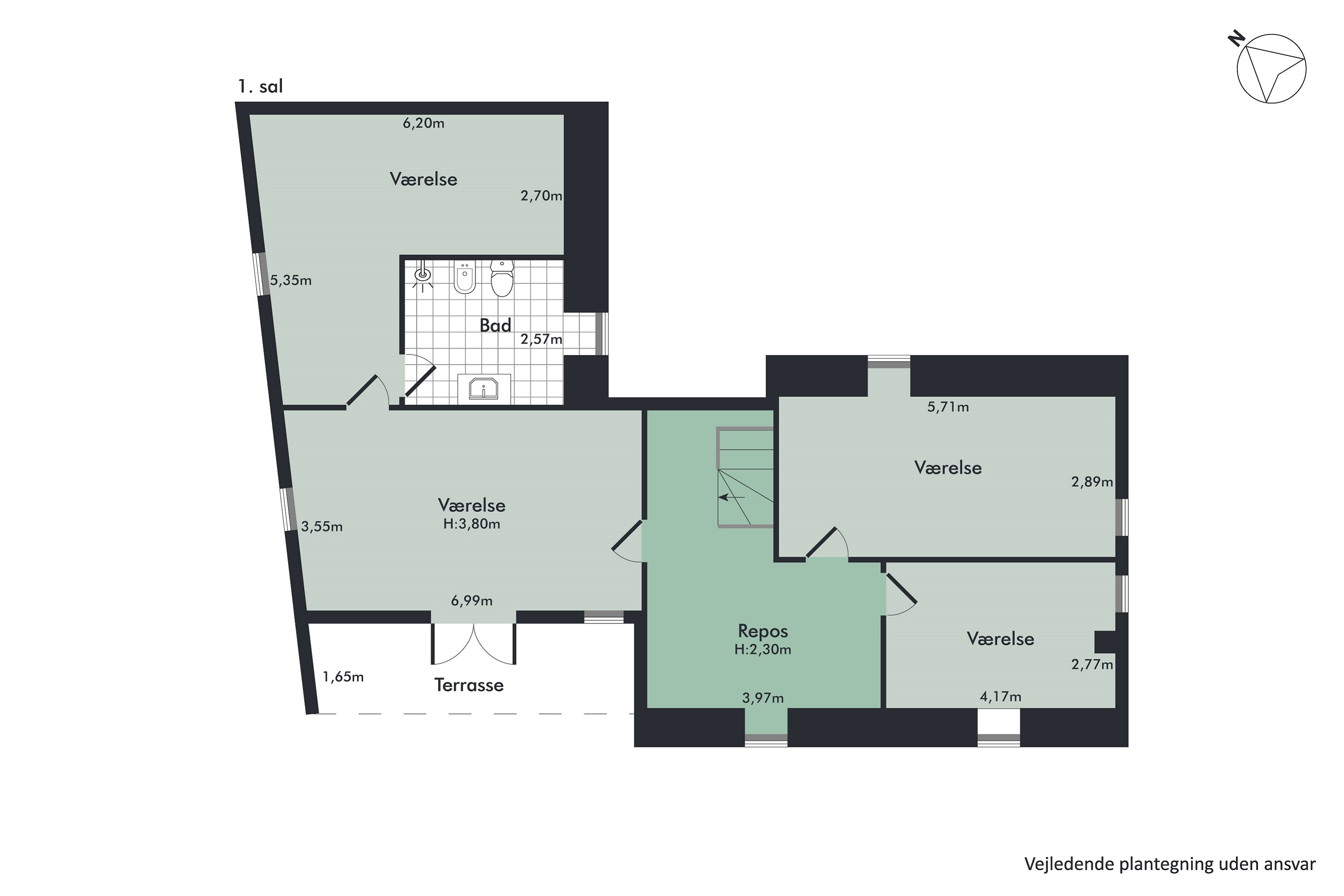 Plantegninger billede af Vestvej 22, 9310 Vodskov