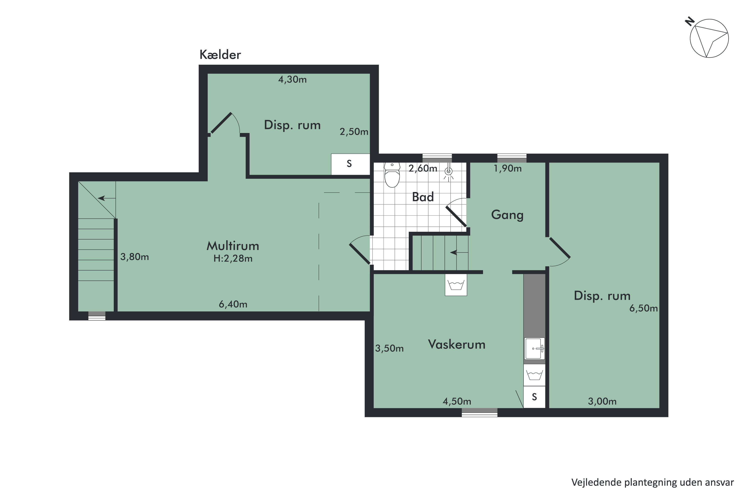 Plantegninger billede af Vestvej 22, 9310 Vodskov