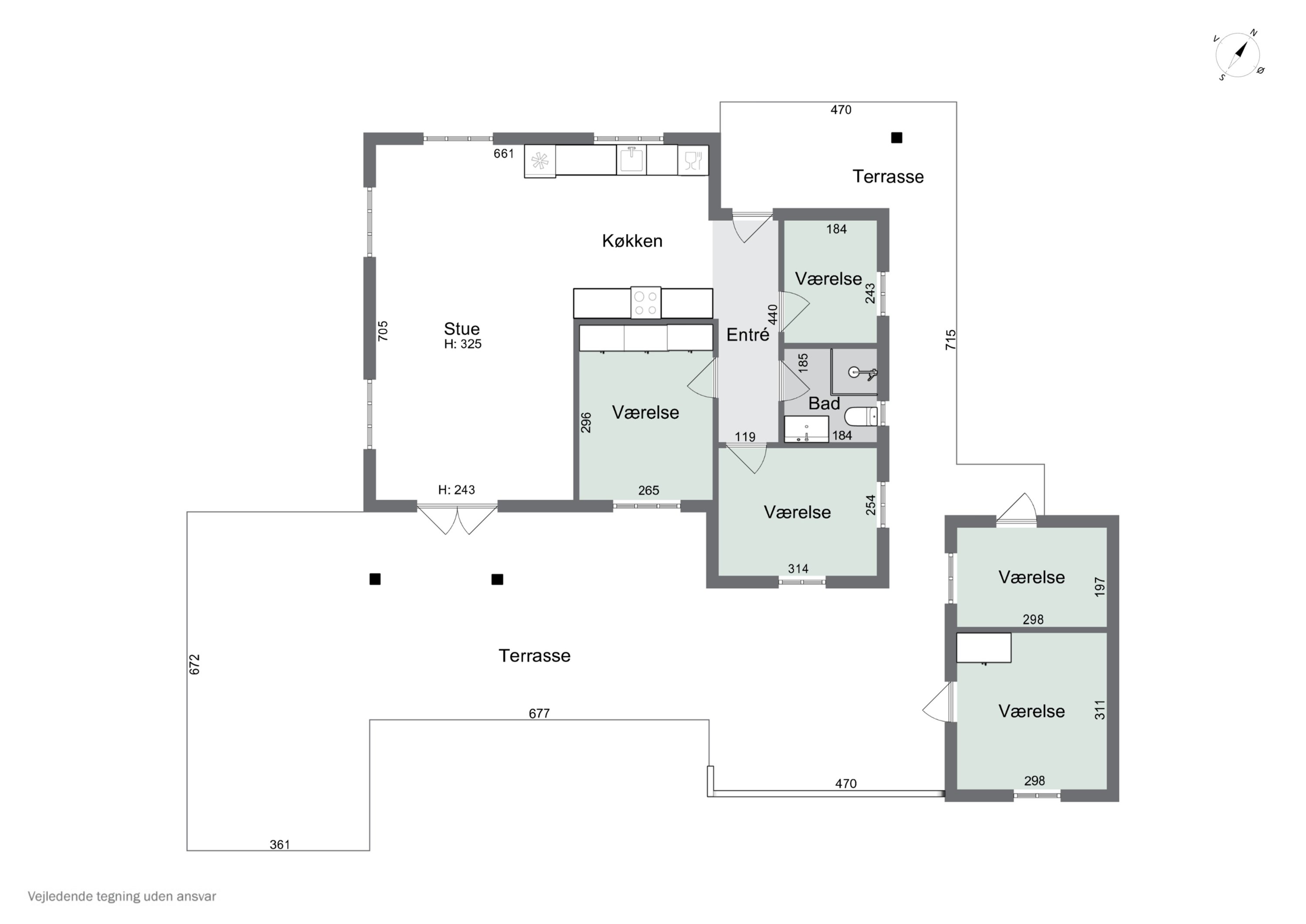 Plantegninger billede af Vagtelvej 2, Ellinge Lyng, 4560 Vig