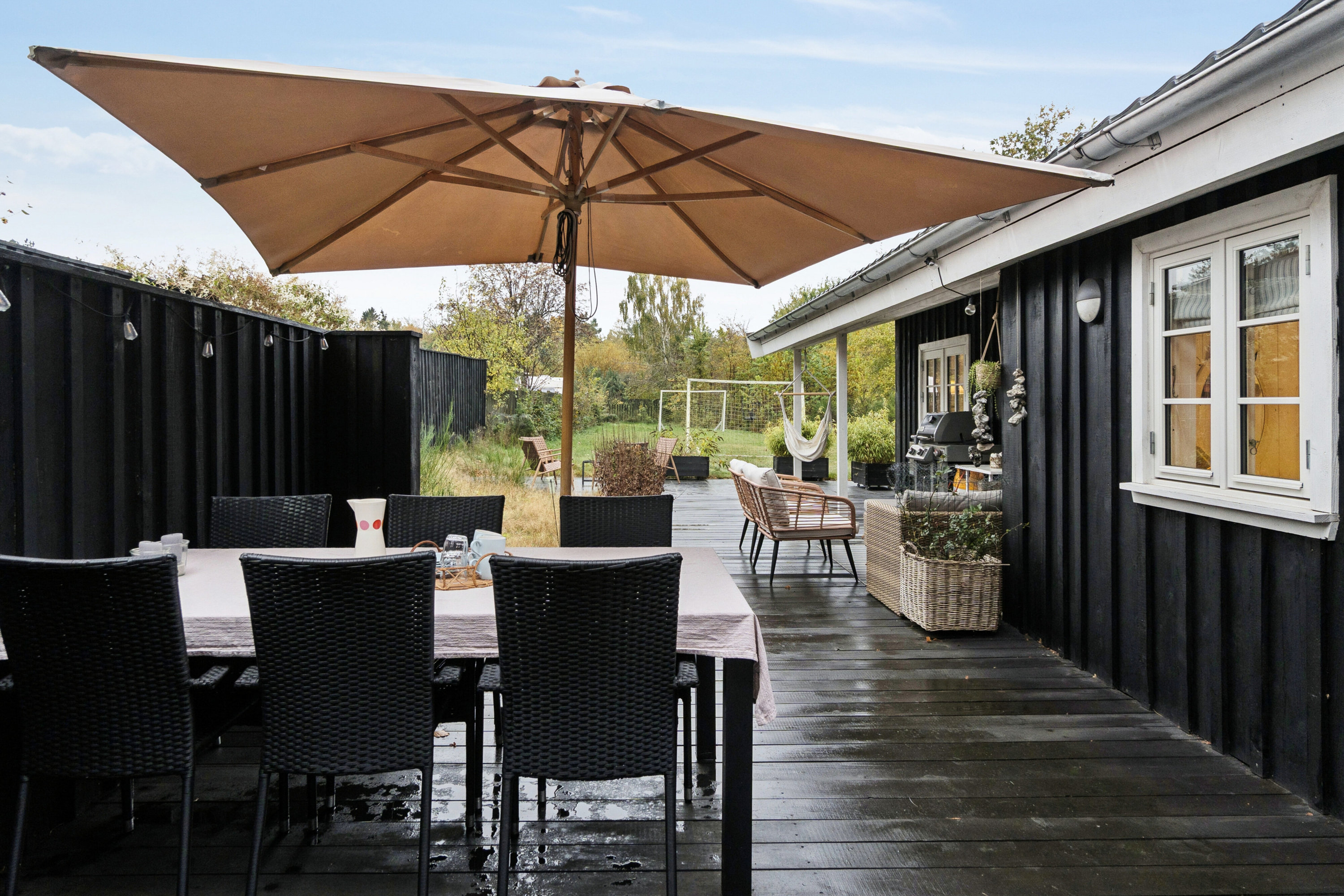 Fremhævet terrasse billede i fuldskærmstilstand. Billede af Vagtelvej 2, Ellinge Lyng, 4560 Vig