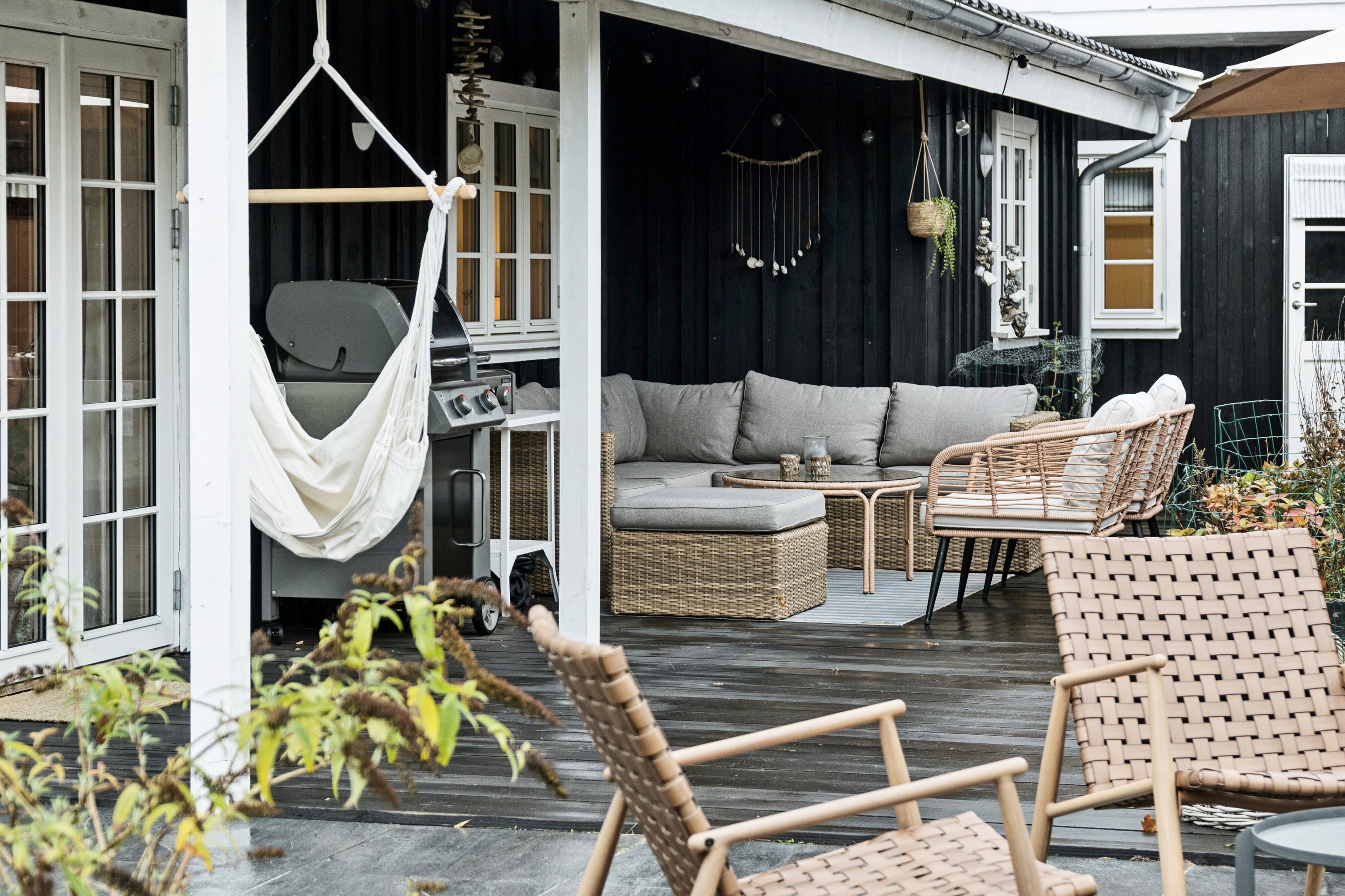 Fremhævet overdækket terrasse billede i fuldskærmstilstand. Billede af Vagtelvej 2, Ellinge Lyng, 4560 Vig