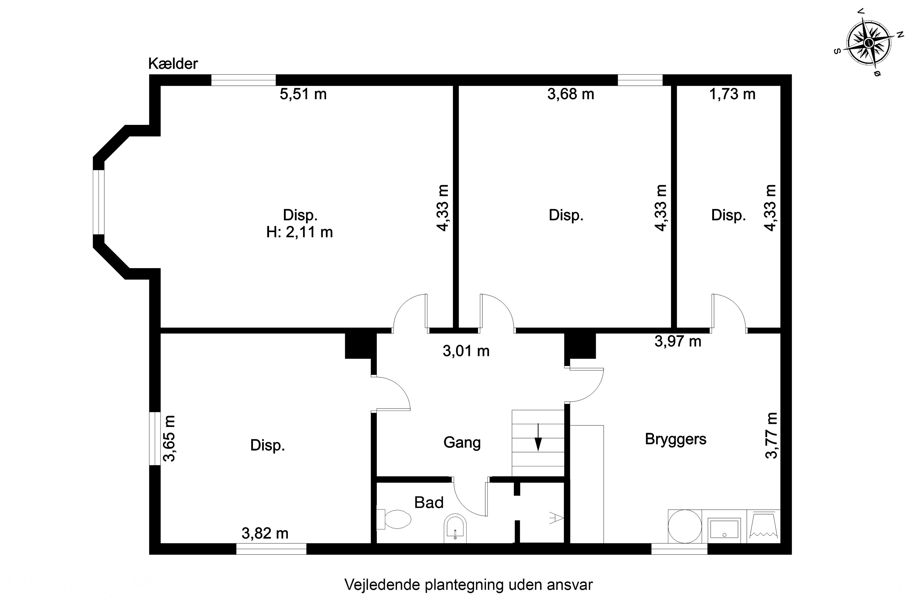 Plantegninger billede af Finsens Allé 1, 5230 Odense M
