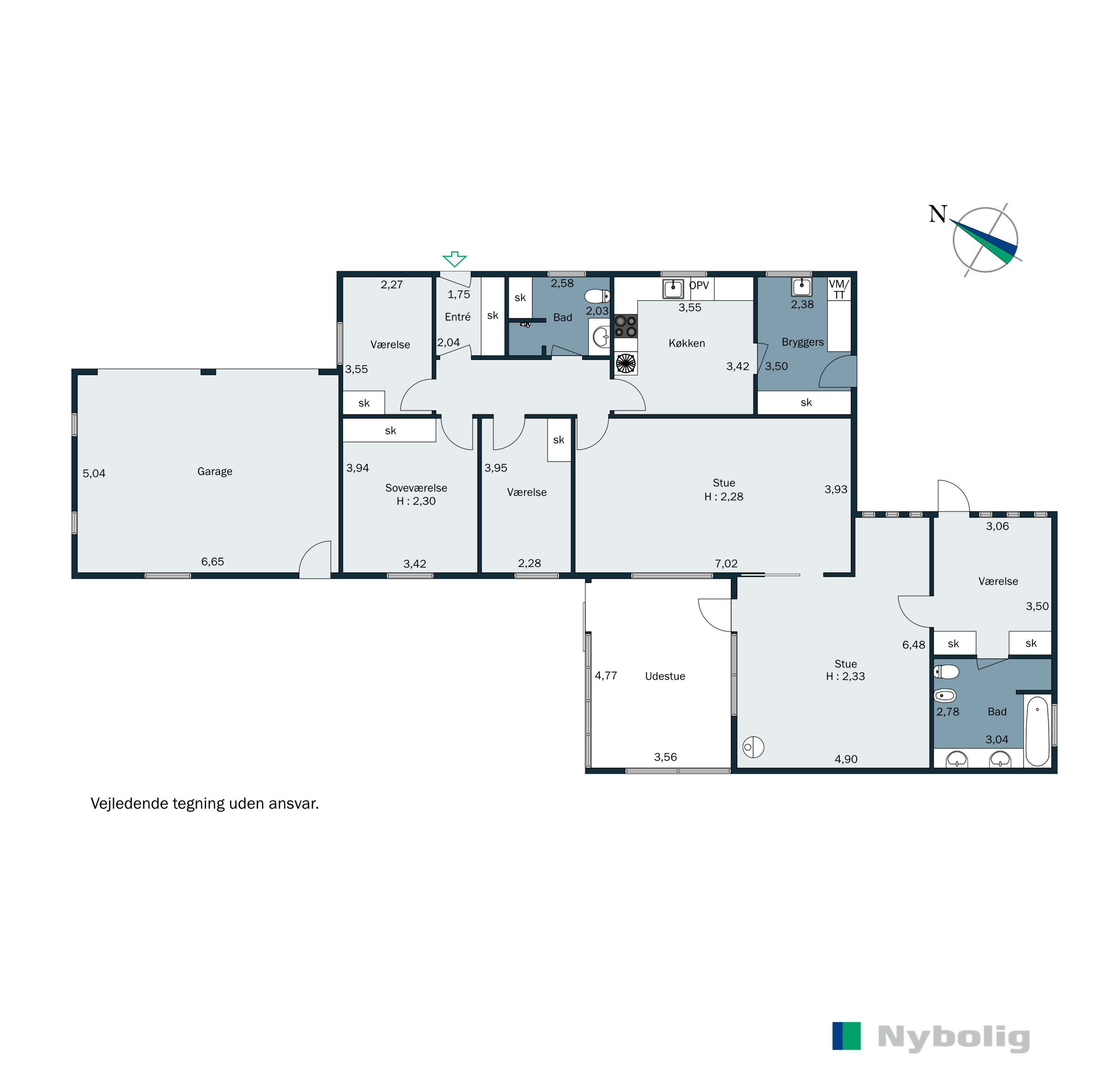 Plantegninger billede af Karlsgårdevej 4, Sig, 6800 Varde