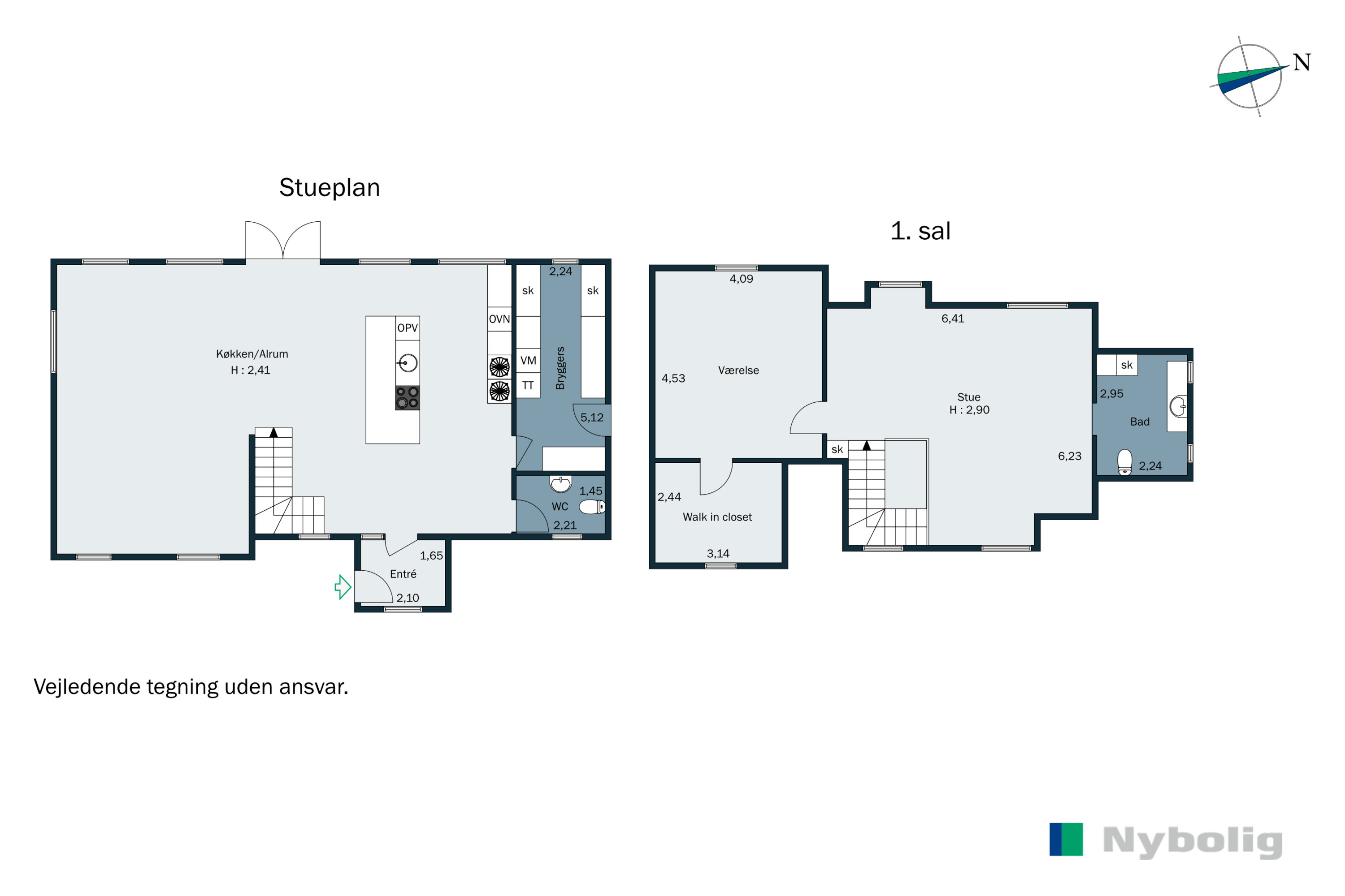Plantegninger billede af Søvangsvej 13, 8355 Solbjerg