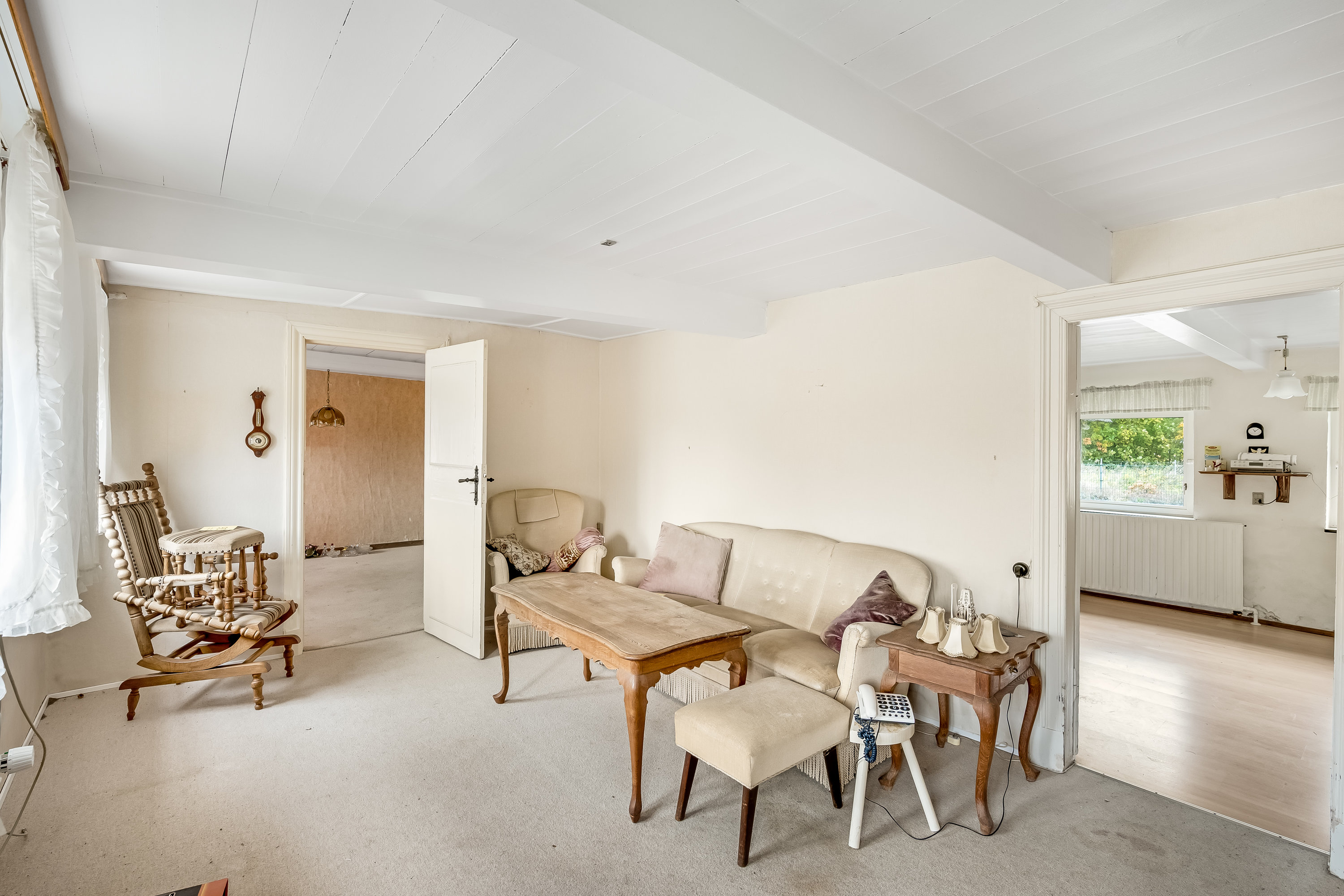 Fremhævet stue billede i fuldskærmstilstand. Billede af Kristine Svendsvej 1, Gallehus, 6270 Tønder