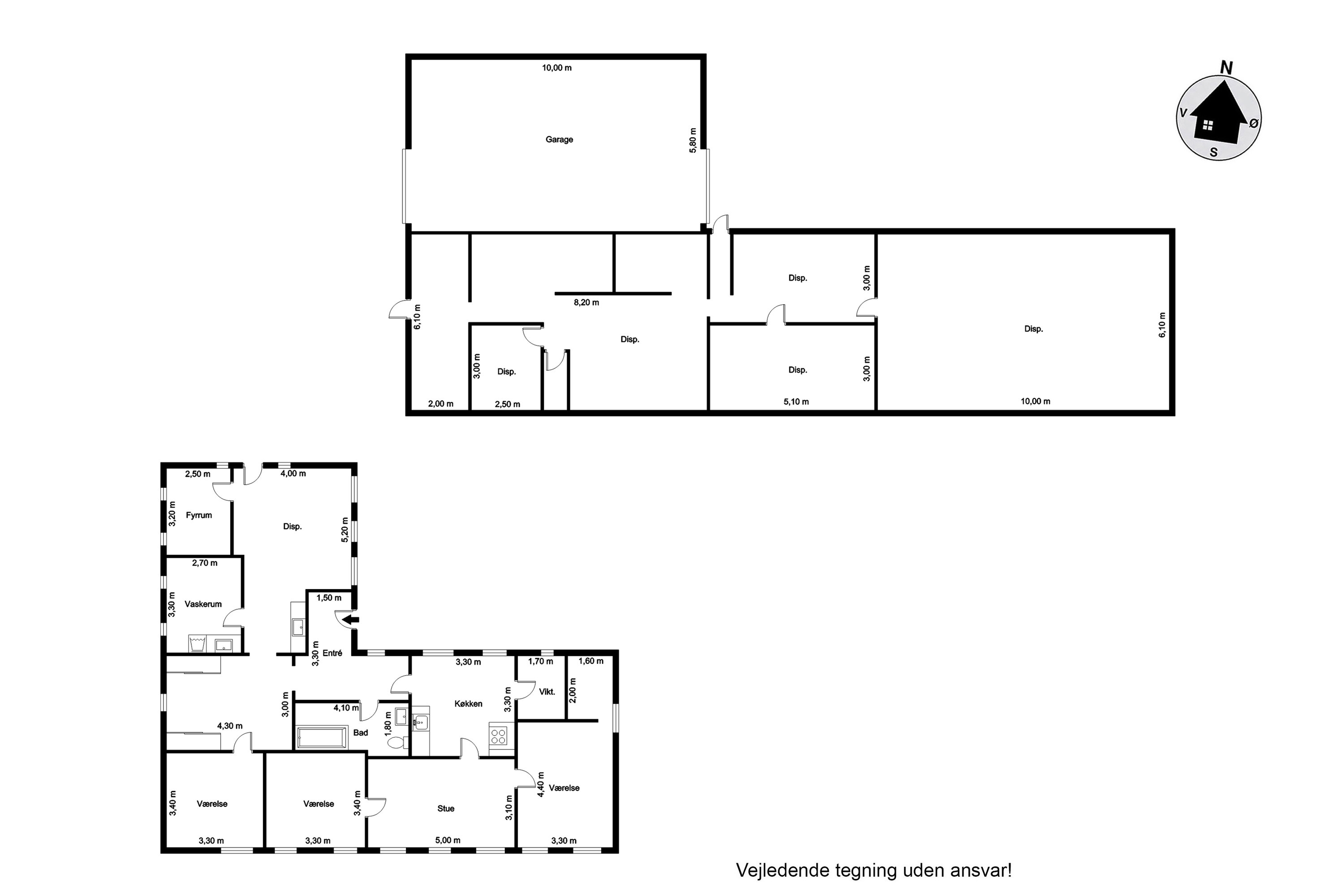 Plantegninger billede af Kristine Svendsvej 1, Gallehus, 6270 Tønder