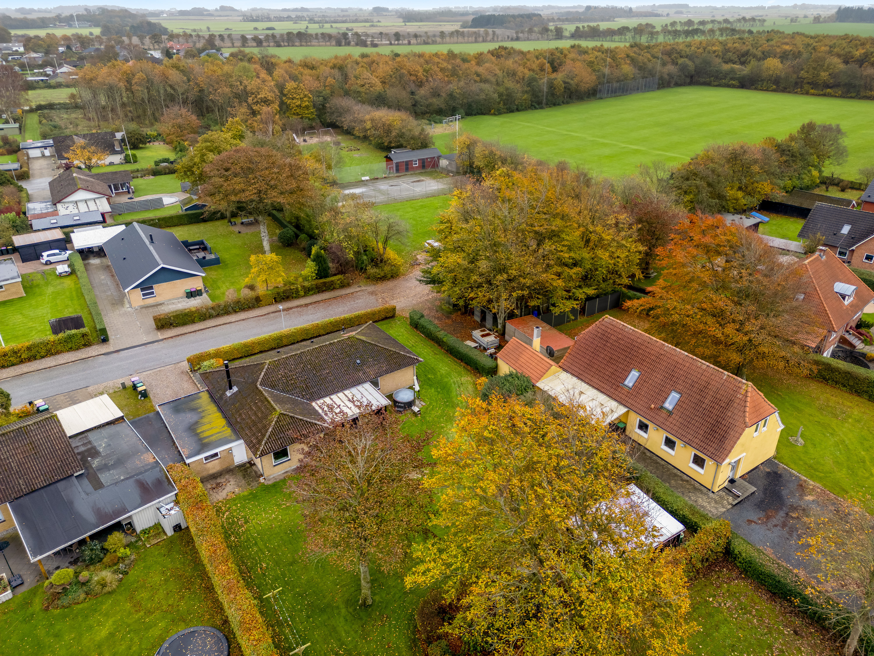 Fremhævet luftfoto billede i fuldskærmstilstand. Billede af Søndervej 3, Abild, 6270 Tønder