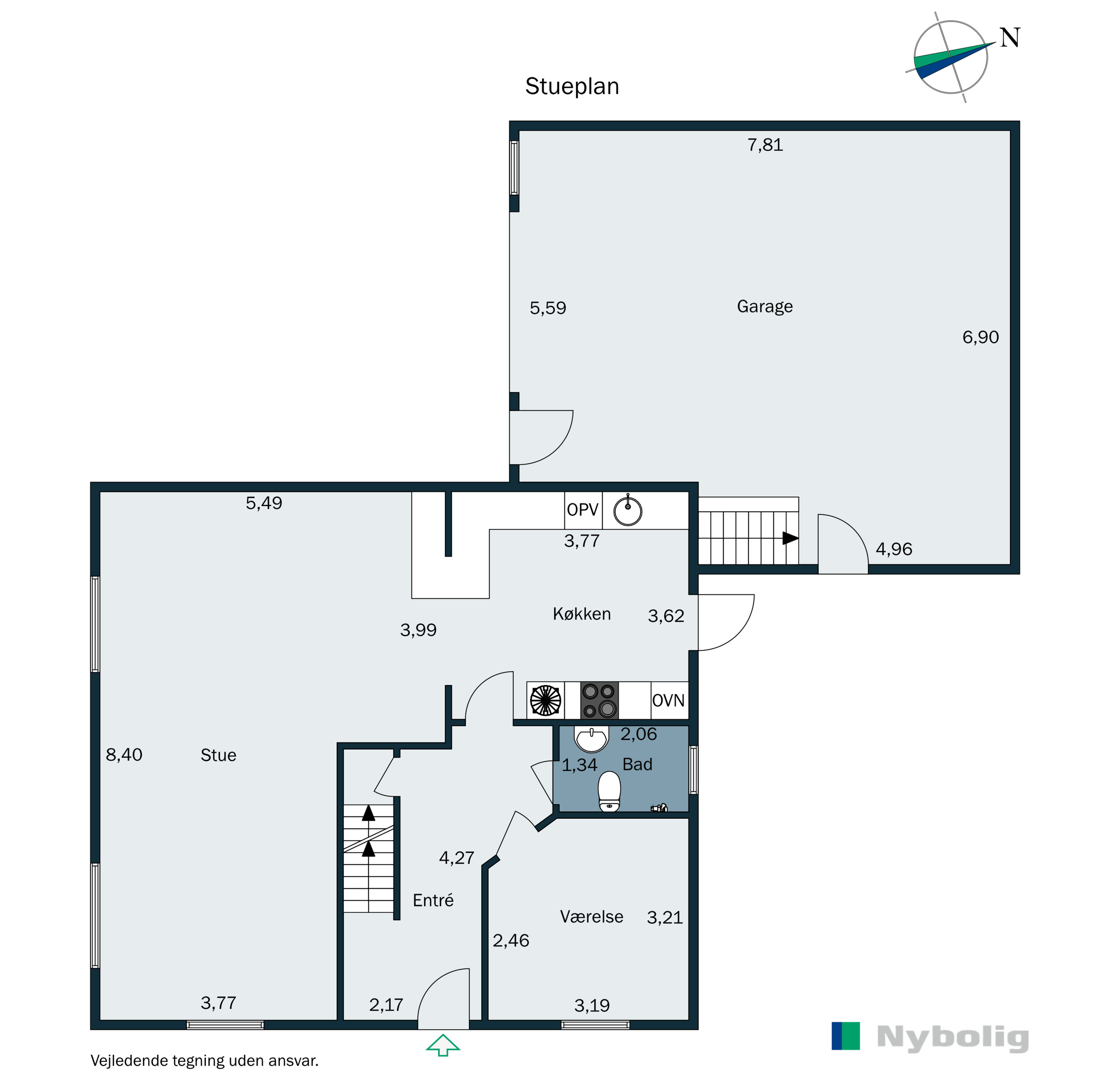 Plantegninger billede af Gunderupvej 10, Horne, 6800 Varde
