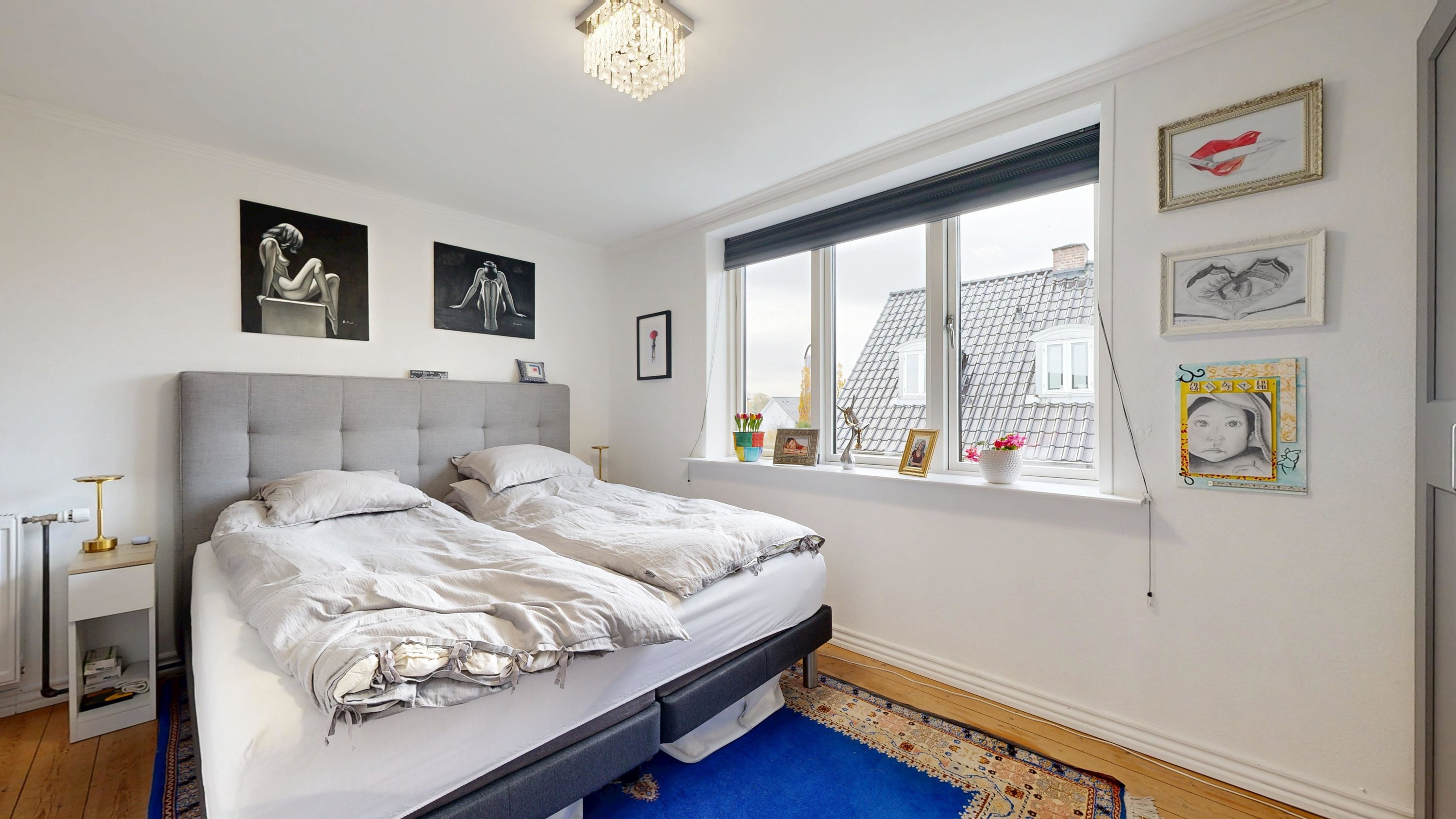 Fremhævet soveværelse billede i fuldskærmstilstand. Billede af Ansvej 55, 1., 8600 Silkeborg