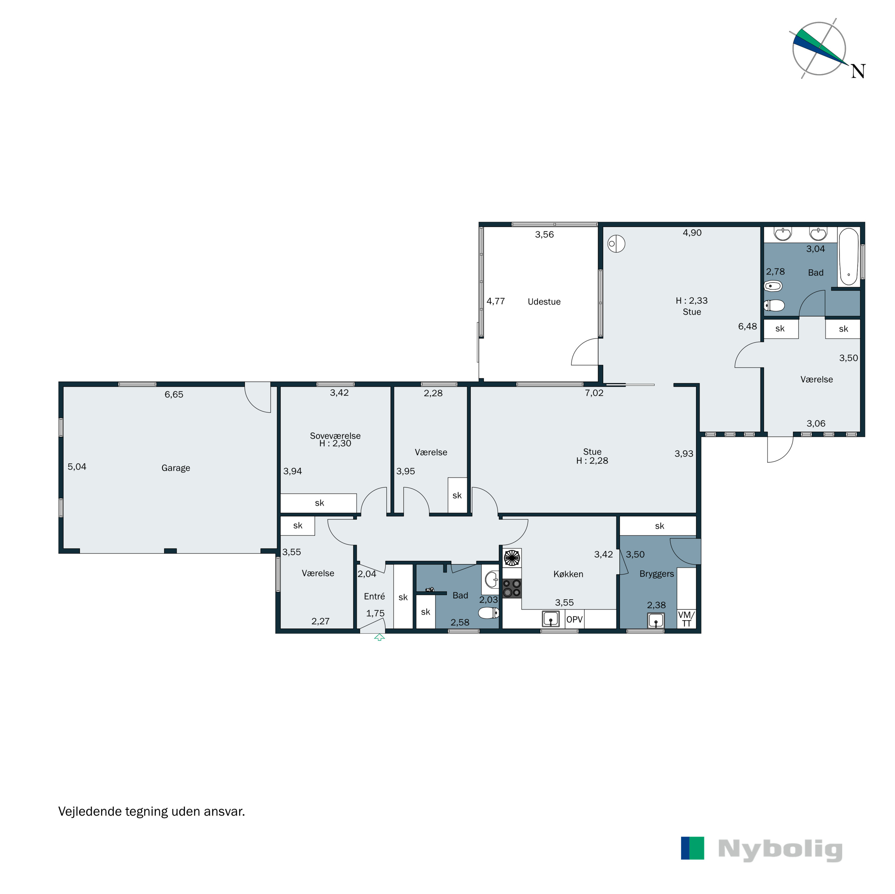 Plantegninger billede af Karlsgårdevej 4, Sig, 6800 Varde