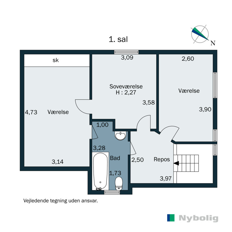 Plantegninger billede af Holmen 2, Bjerre, 8783 Hornsyld