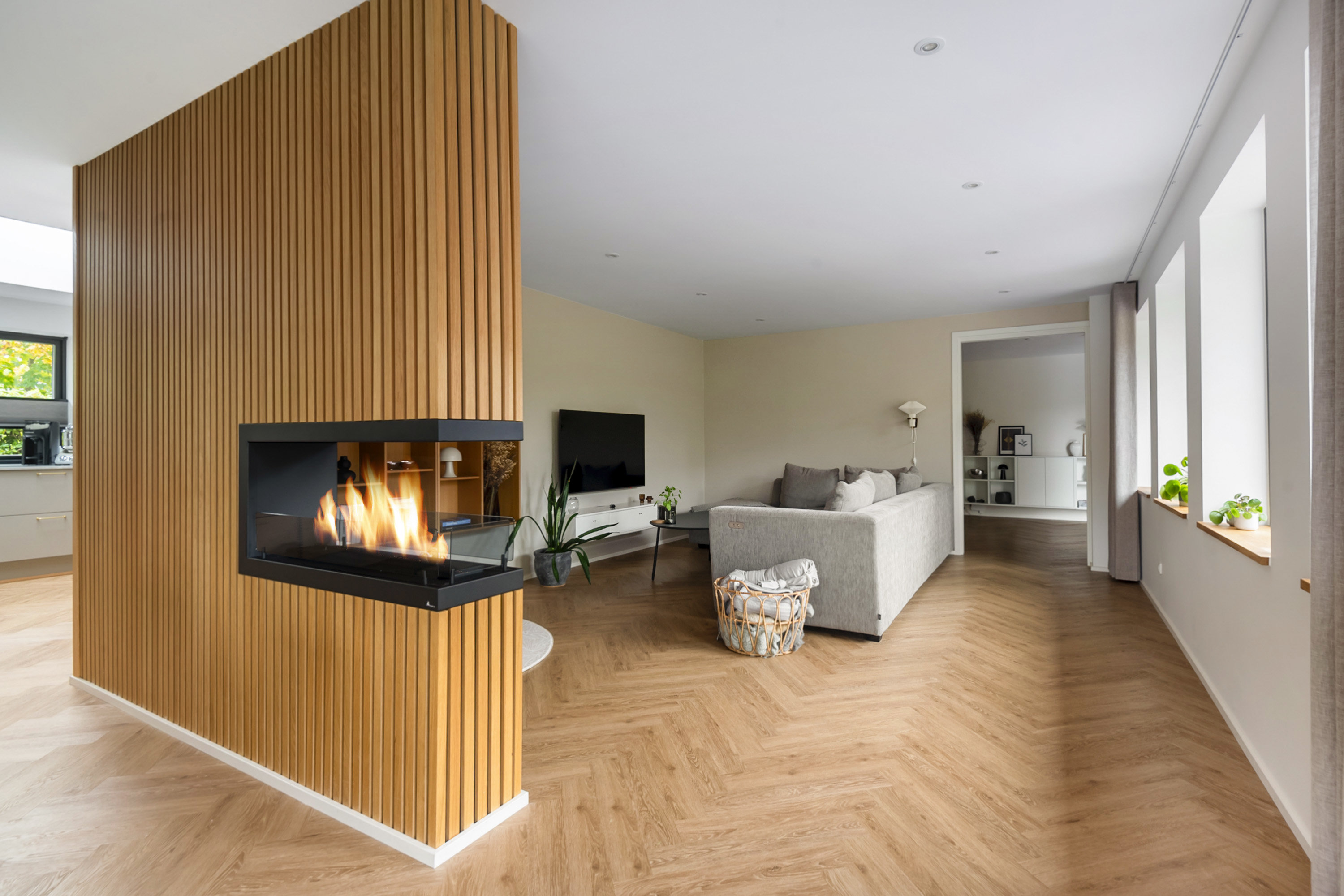 Fremhævet stue billede i fuldskærmstilstand. Billede af Rosenvænget 45, 6800 Varde