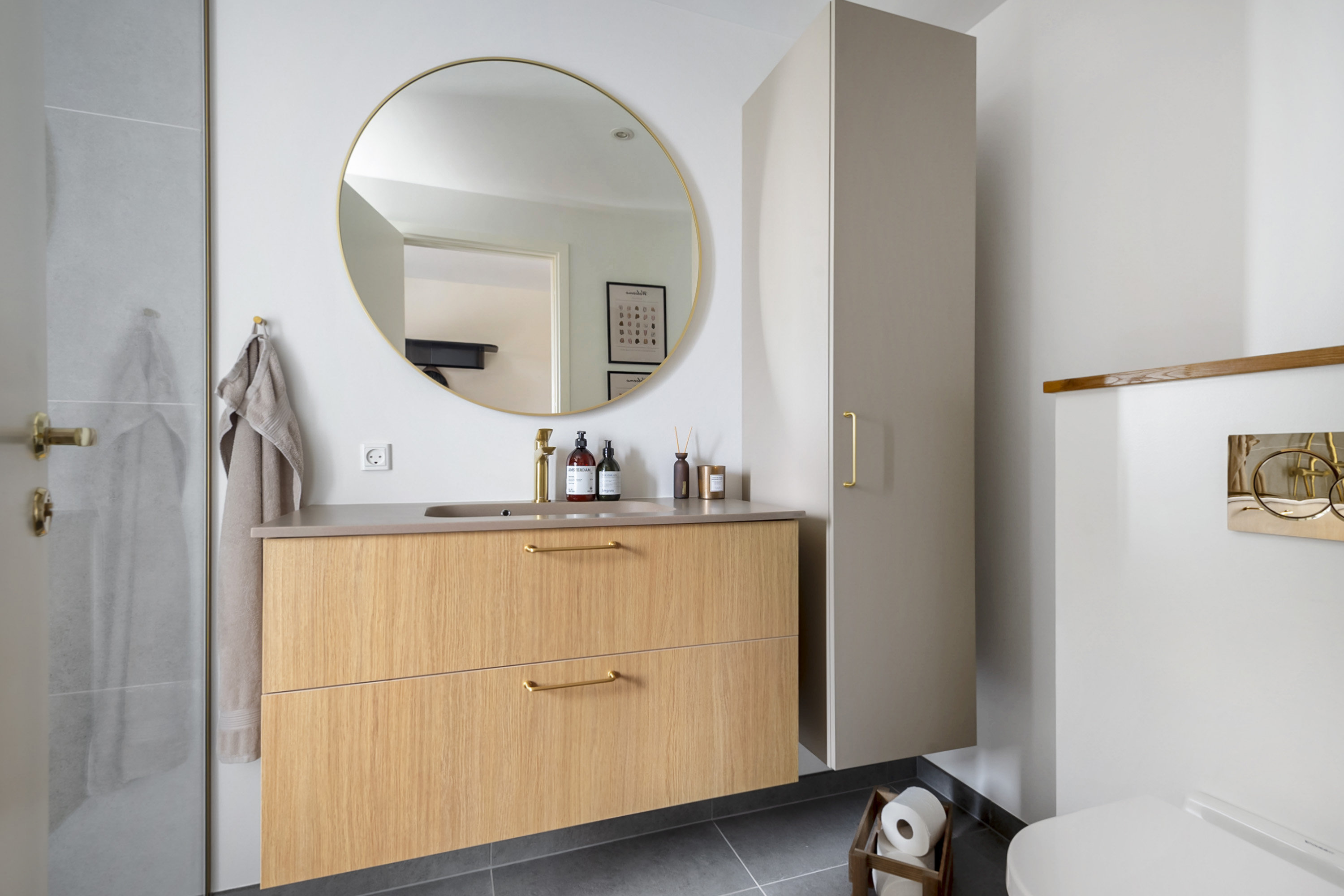 Fremhævet badeværelse billede i fuldskærmstilstand. Billede af Rosenvænget 45, 6800 Varde