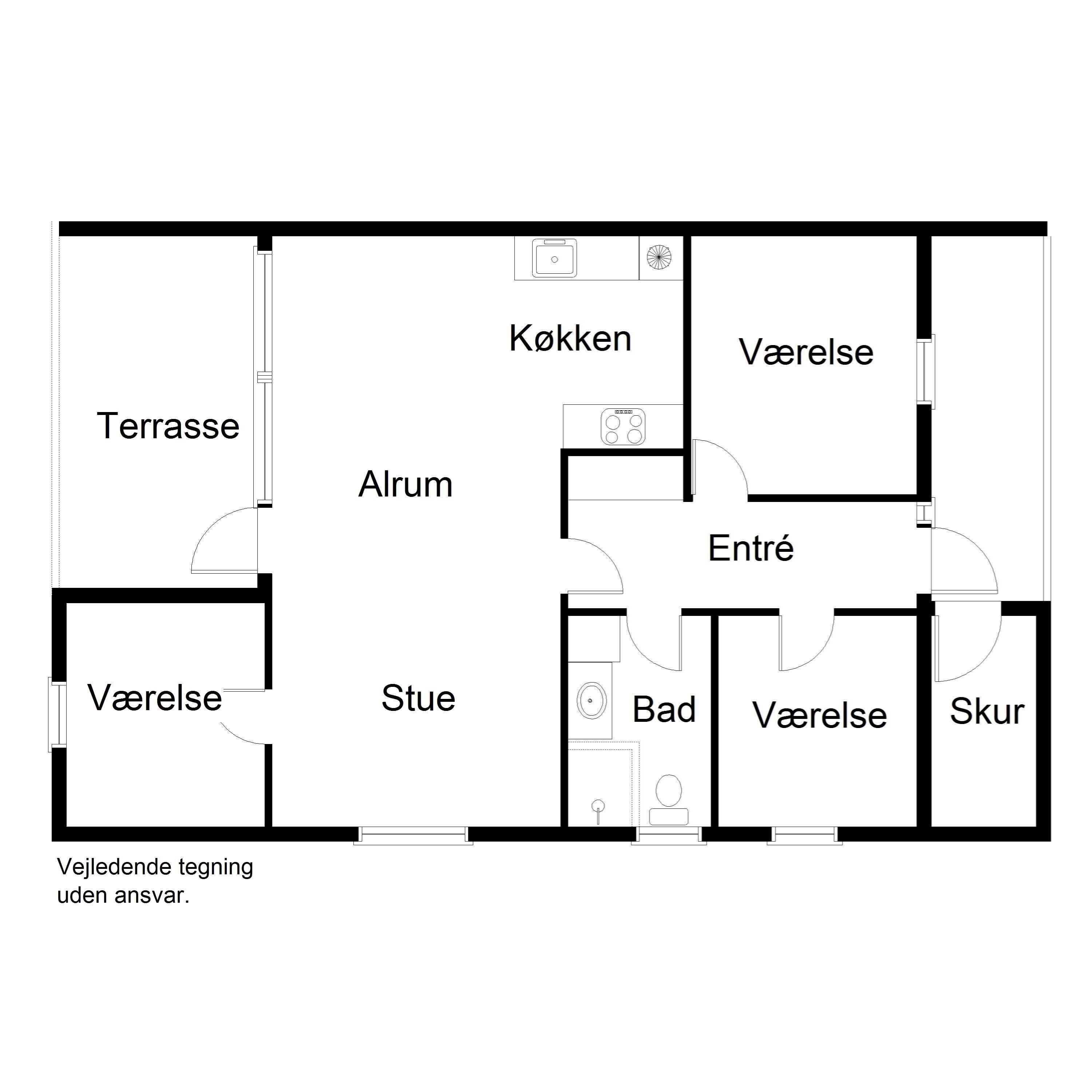 Plantegninger billede af Havstien 30, Søndervig, 6950 Ringkøbing