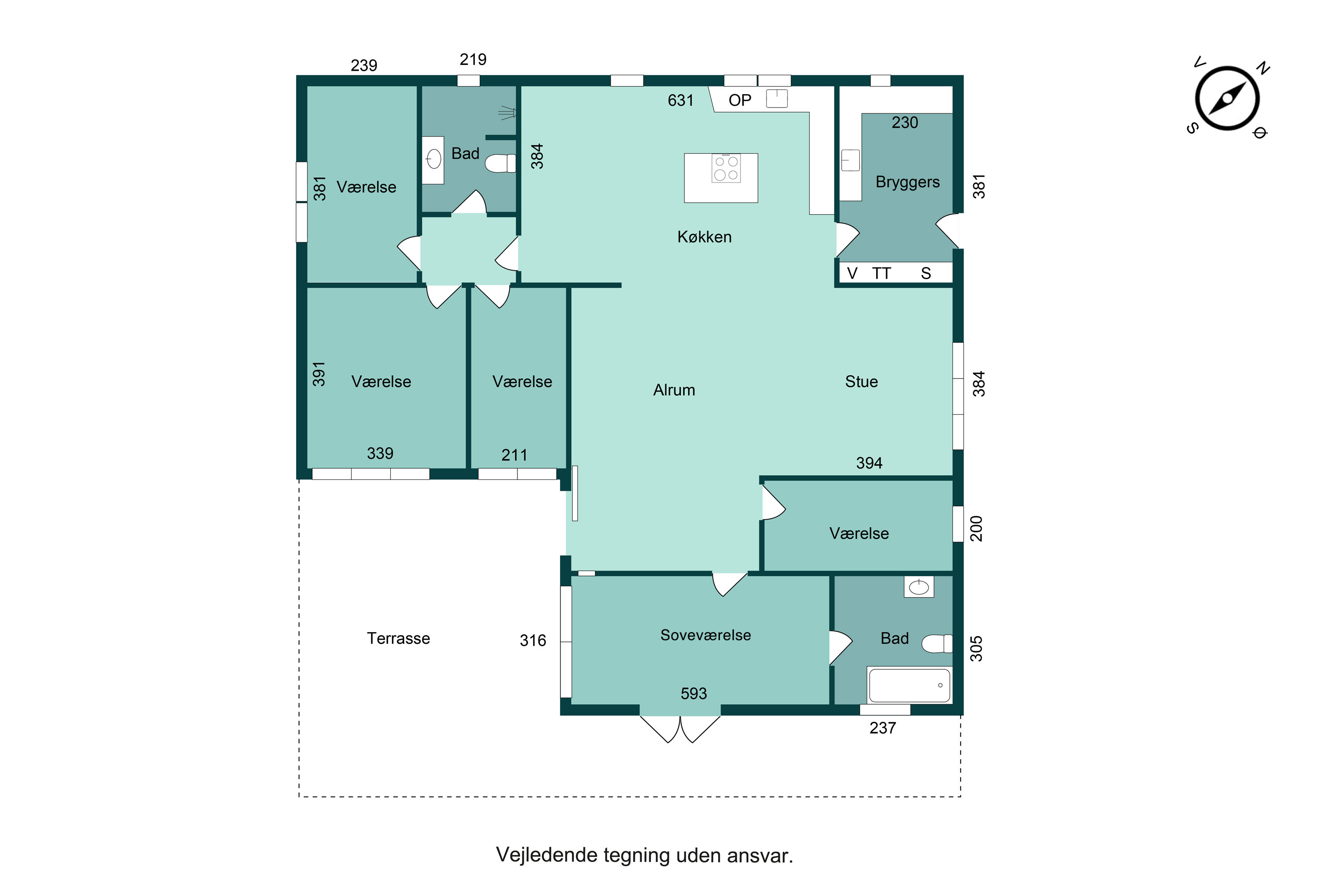 Plantegninger billede af Elsdyrvej 4, 7160 Tørring