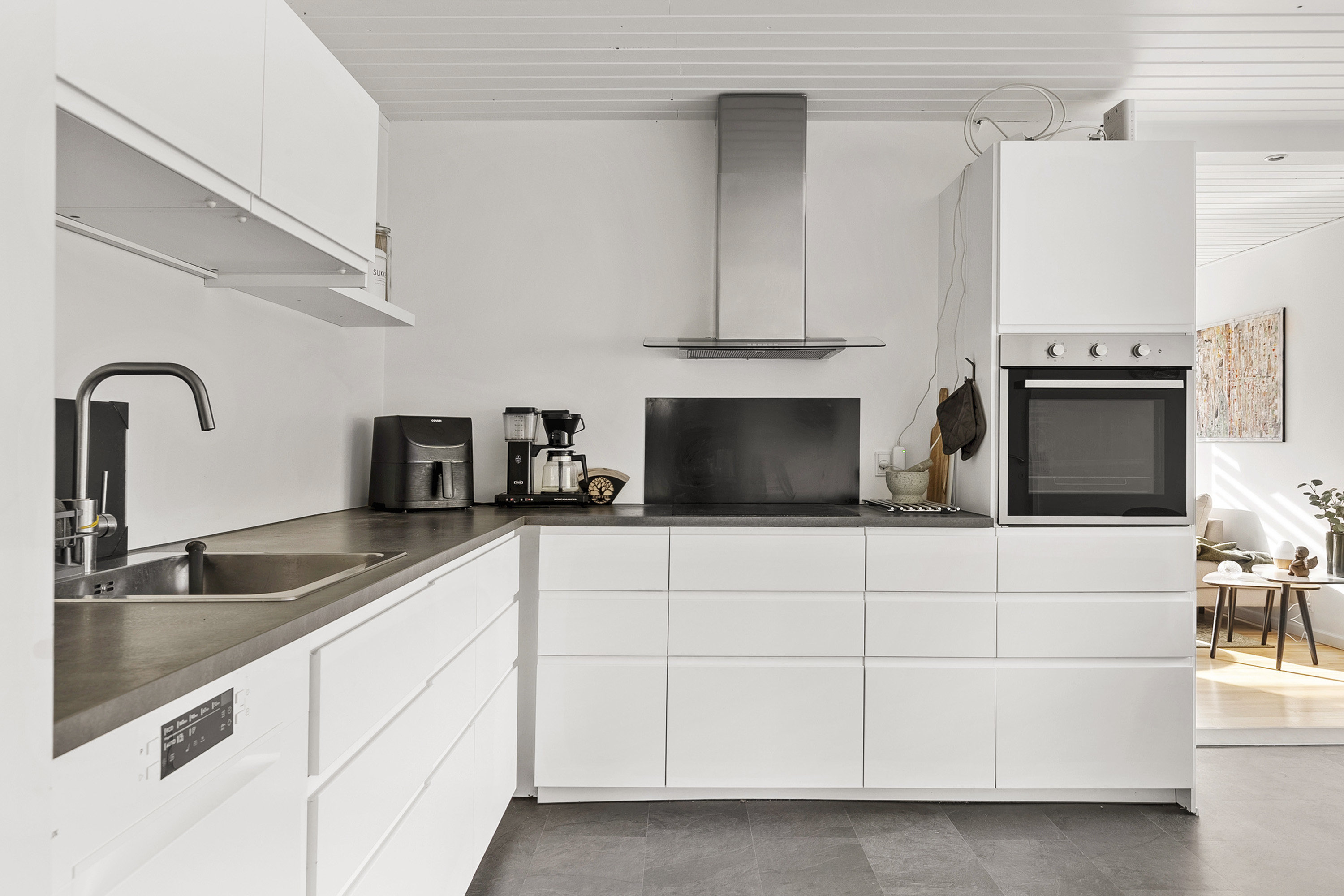 Fremhævet køkken billede i fuldskærmstilstand. Billede af Hybenvænget 37, 8362 Hørning