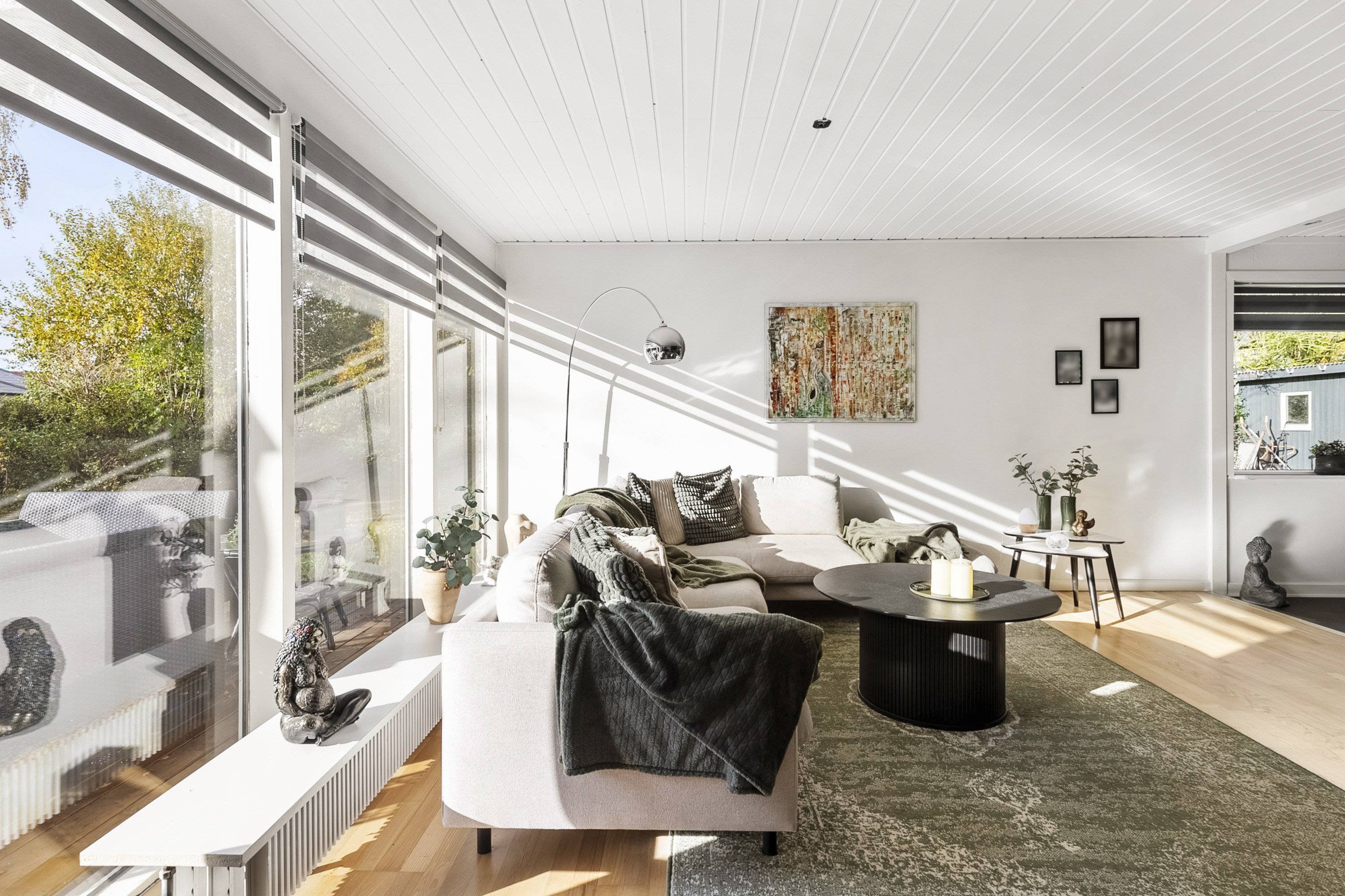 Fremhævet stue billede i fuldskærmstilstand. Billede af Hybenvænget 37, 8362 Hørning