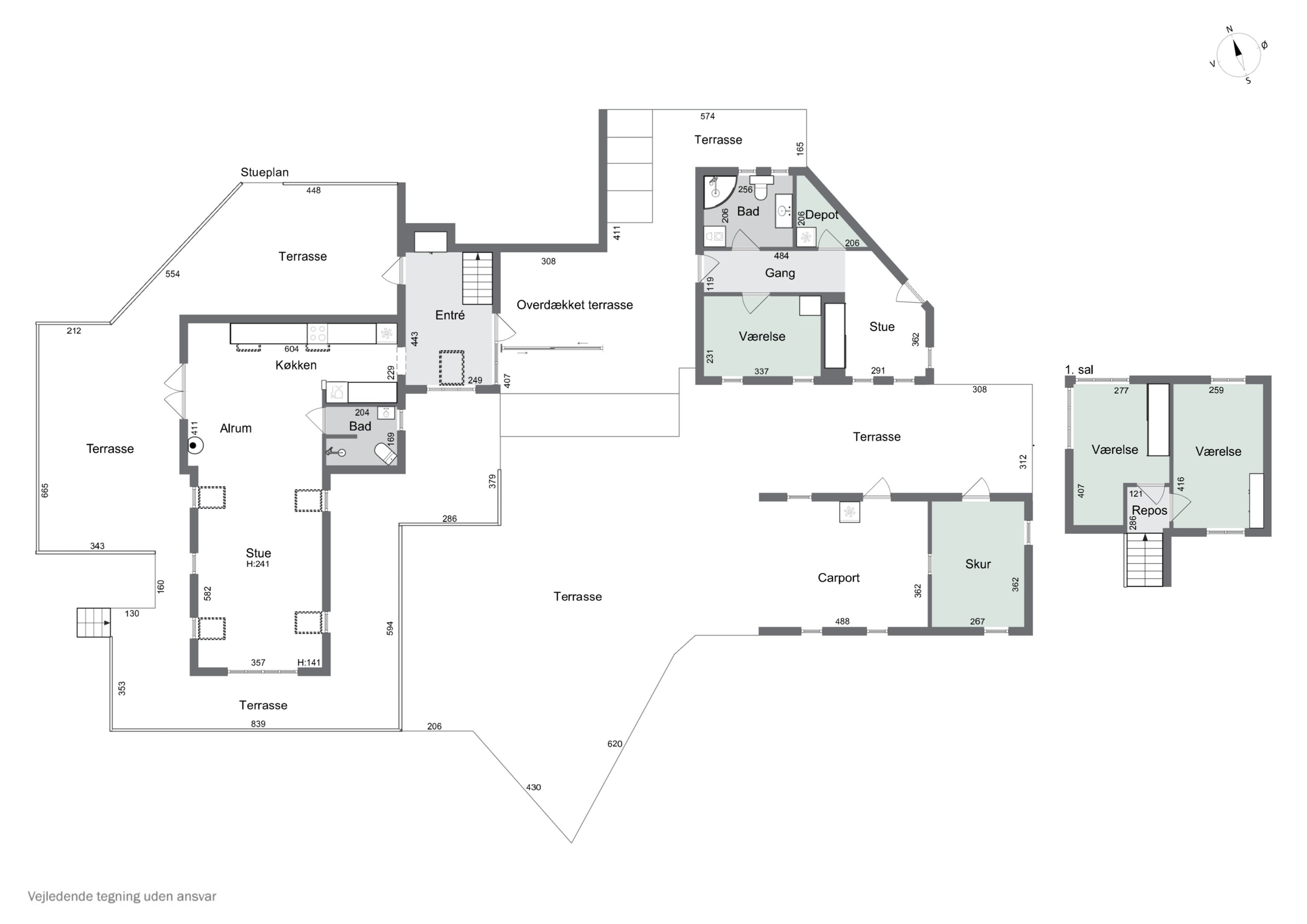 Plantegninger billede af Kollevej 4, Veddinge Bk, 4540 Fårevejle
