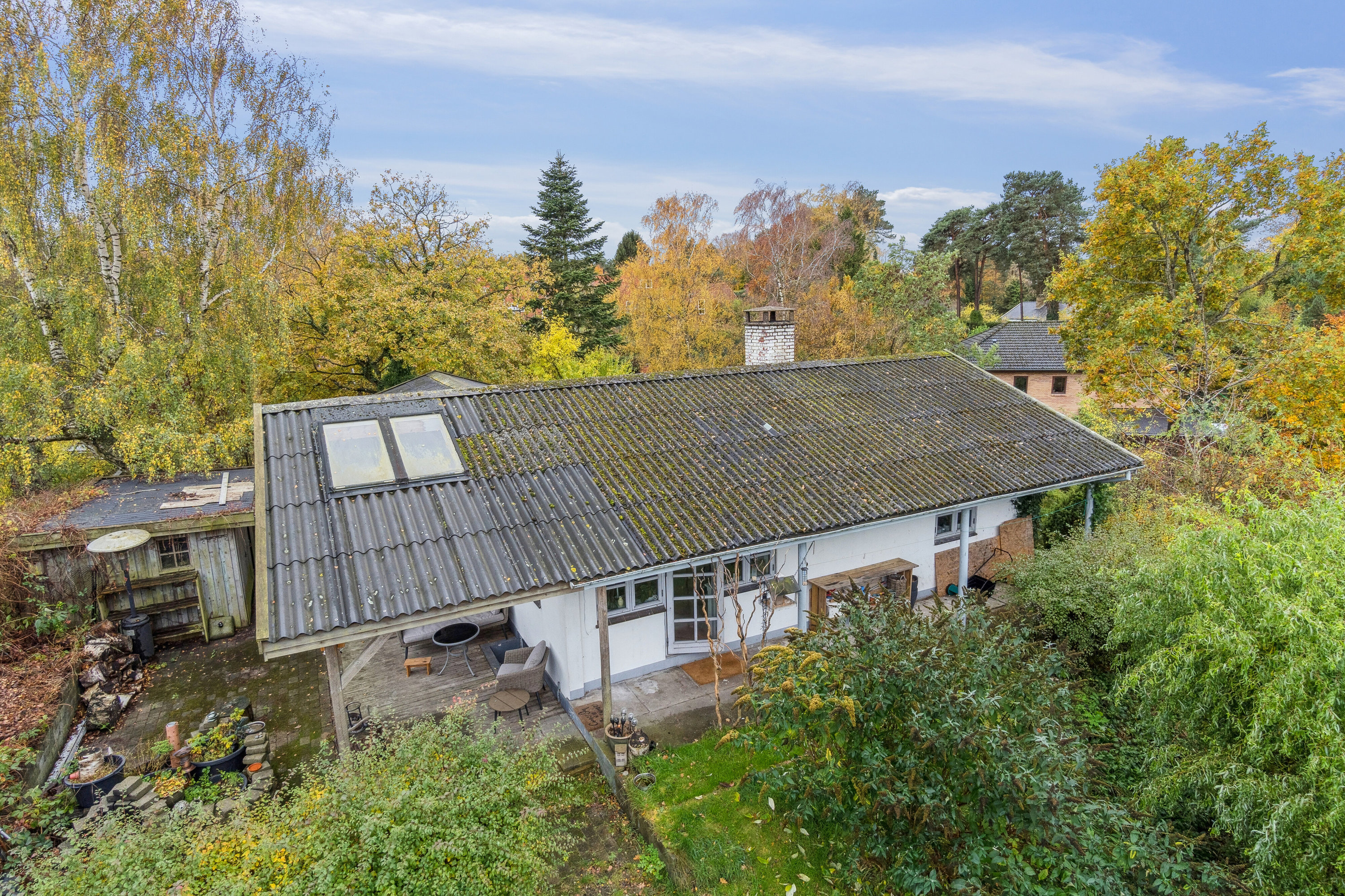 Fremhævet set fra haven billede i fuldskærmstilstand. Billede af Bødkergårdsvej 19, 3300 Frederiksværk