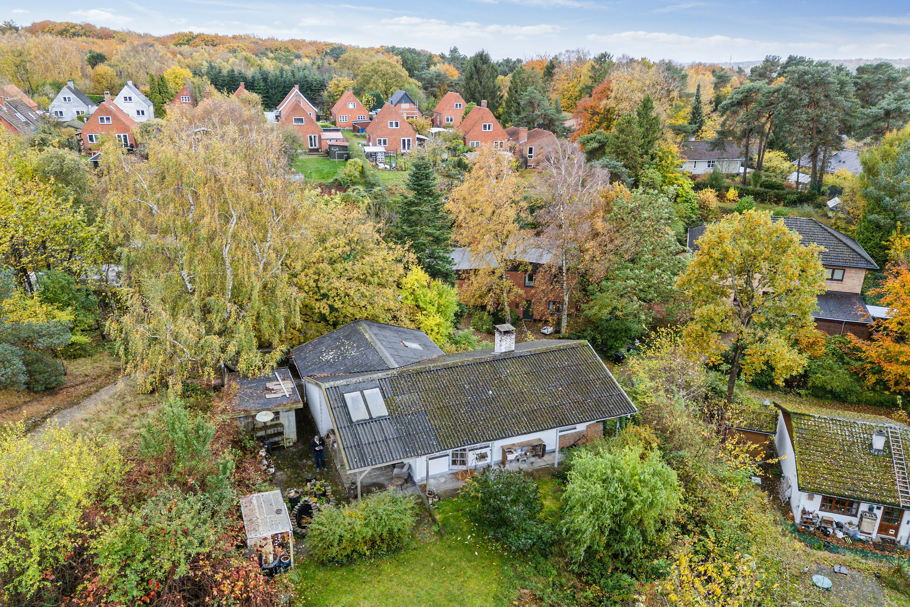 Fremhævet set fra haven billede i fuldskærmstilstand. Billede af Bødkergårdsvej 19, 3300 Frederiksværk