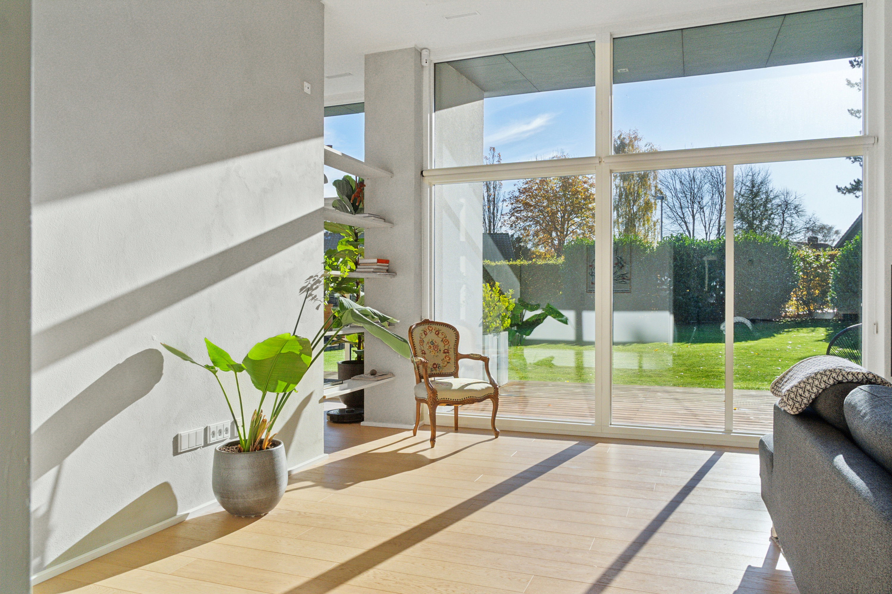 Fremhævet stue billede i fuldskærmstilstand. Billede af Elmehøjvej 21A, Skåde, 8270 Højbjerg