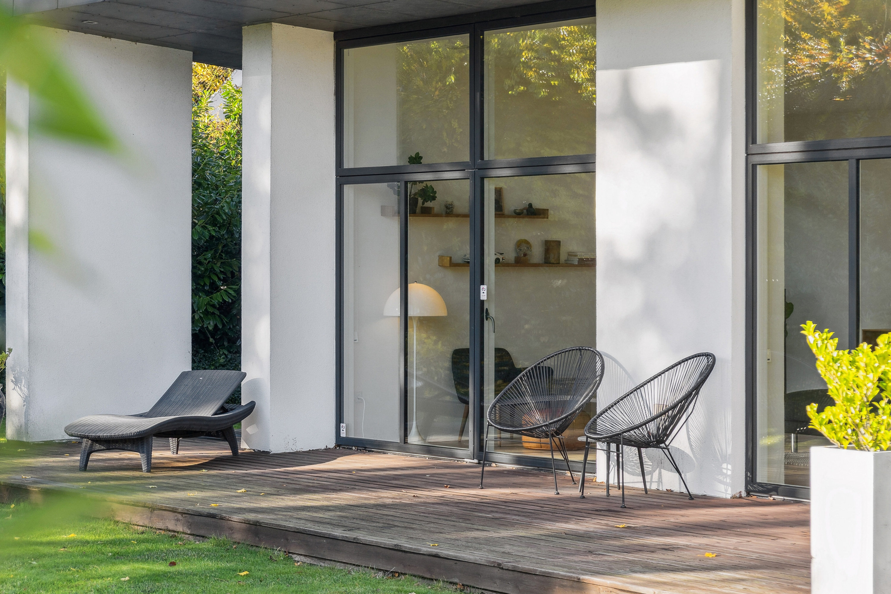 Fremhævet terrasse billede i fuldskærmstilstand. Billede af Elmehøjvej 21A, Skåde, 8270 Højbjerg