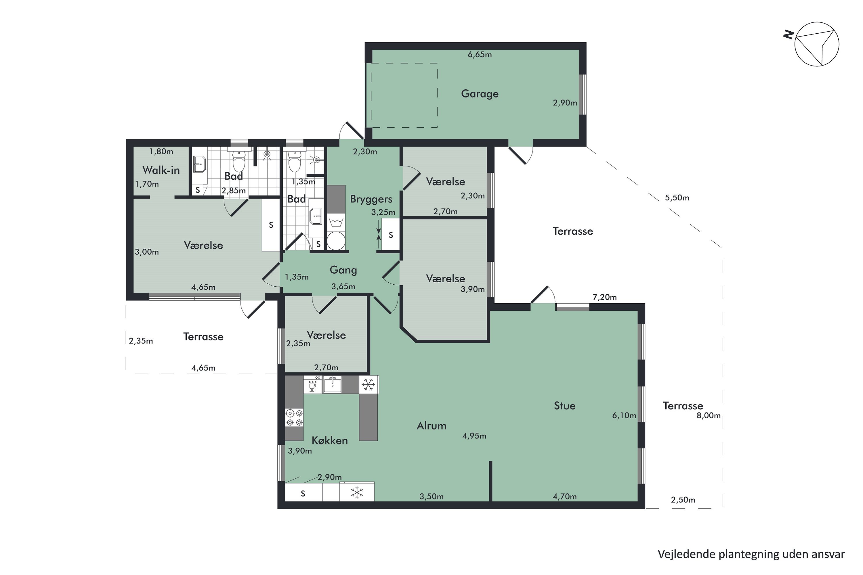 Plantegninger billede af Rugvangen 12, 9240 Nibe