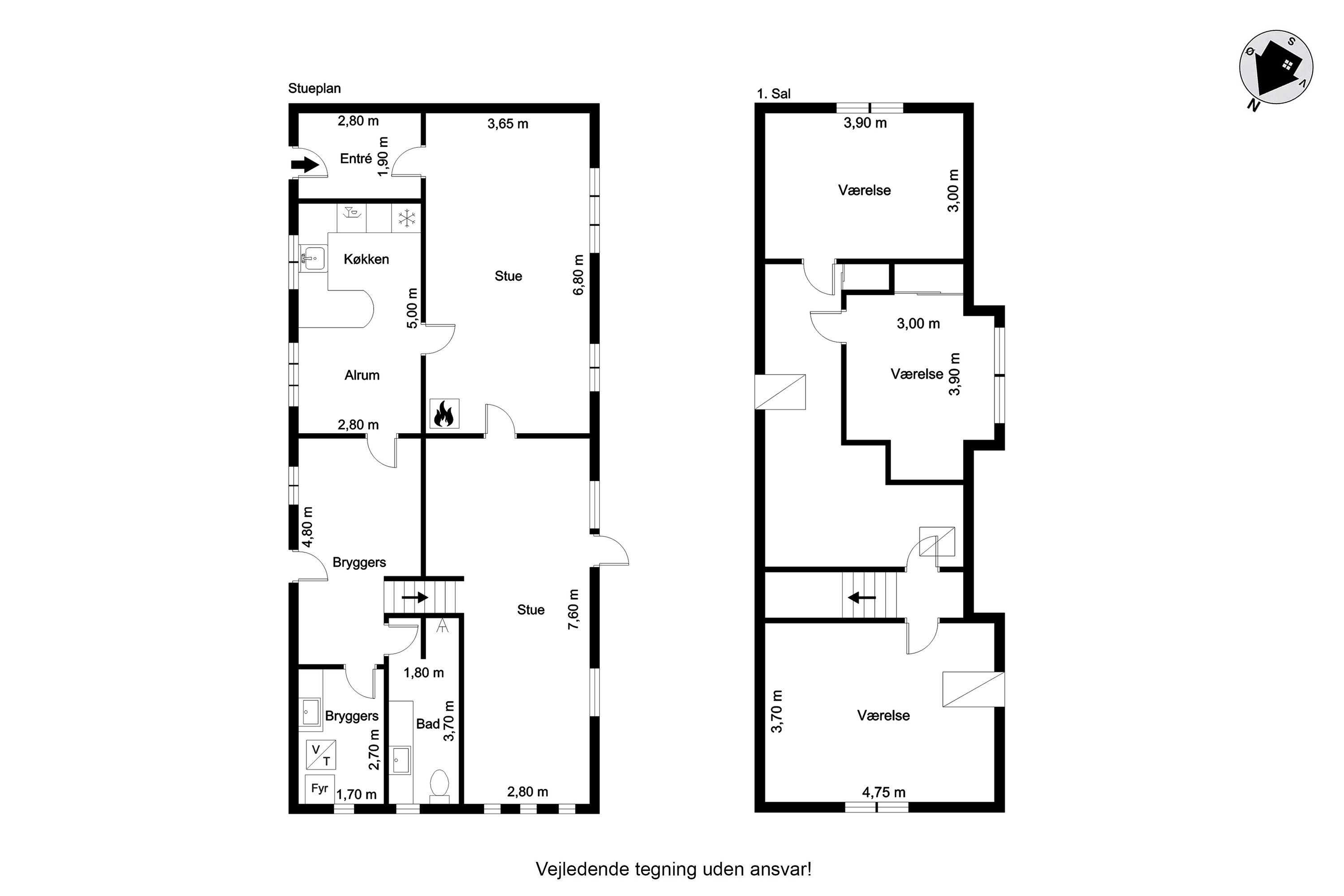 Plantegninger billede af Længstedal 10, Borris, 6900 Skjern