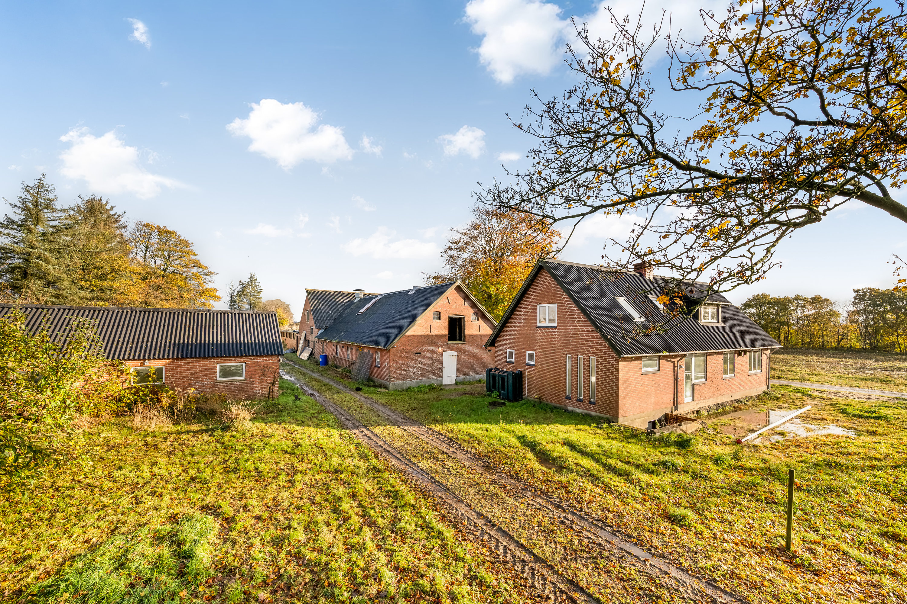 Fremhævet facade billede i fuldskærmstilstand. Billede af Længstedal 10, Borris, 6900 Skjern