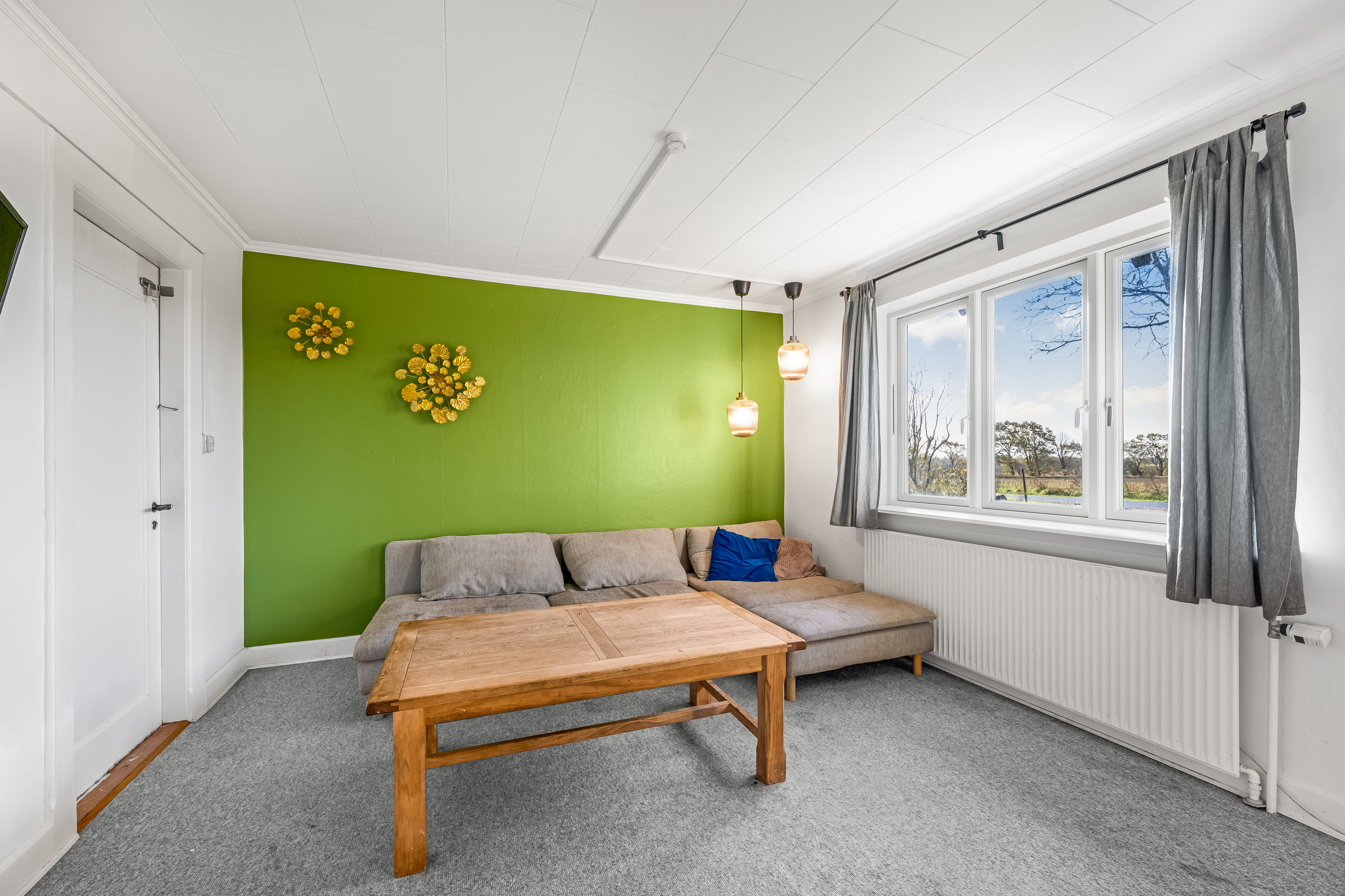 Fremhævet stue billede i fuldskærmstilstand. Billede af Længstedal 10, Borris, 6900 Skjern