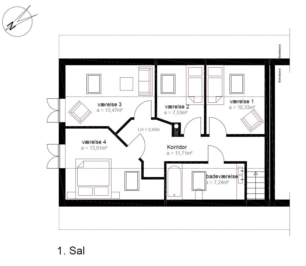 Plantegninger billede af Fiskenæsvej 15, 6300 Gråsten