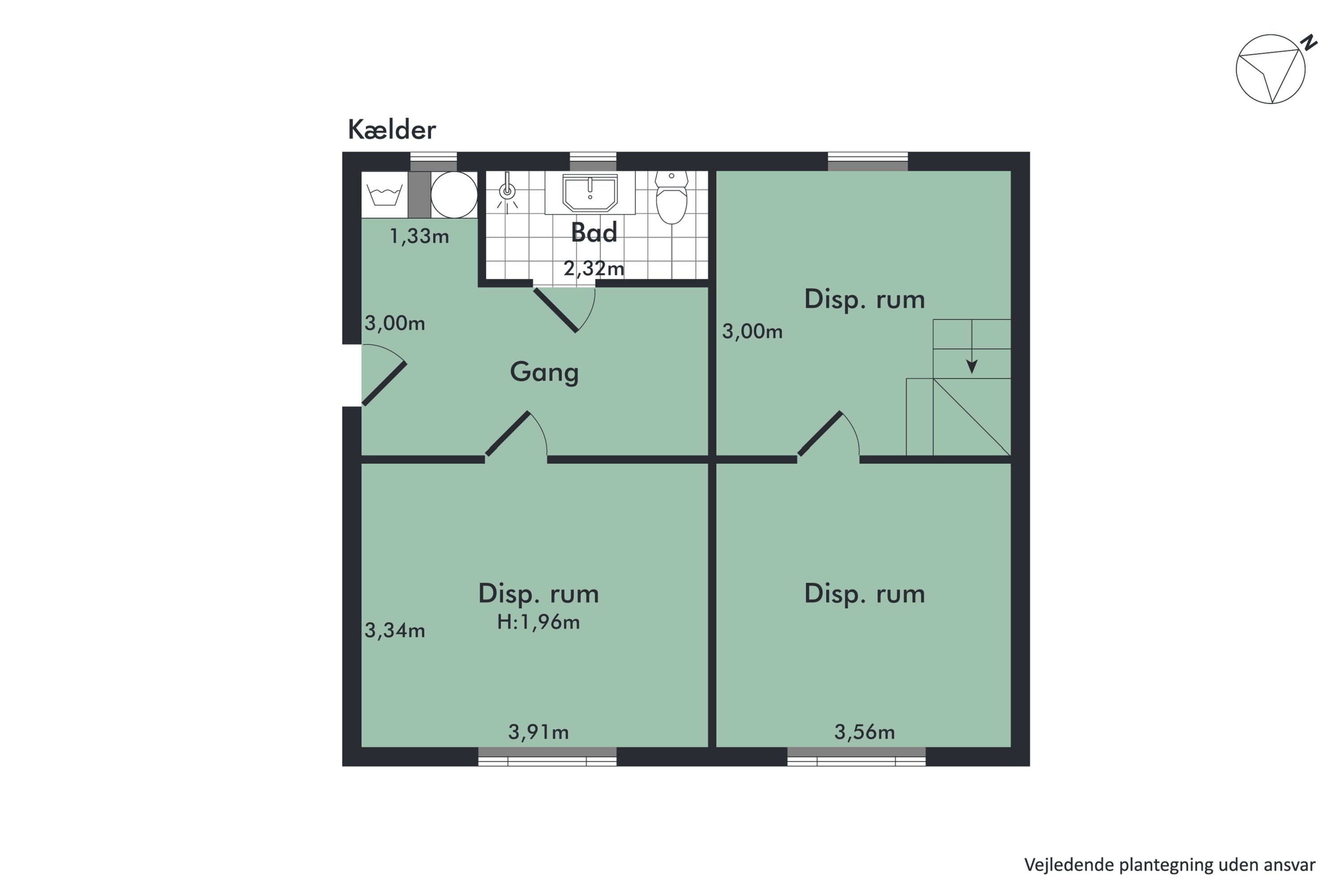 Plantegninger billede af Vibevej 3, 9610 Nørager