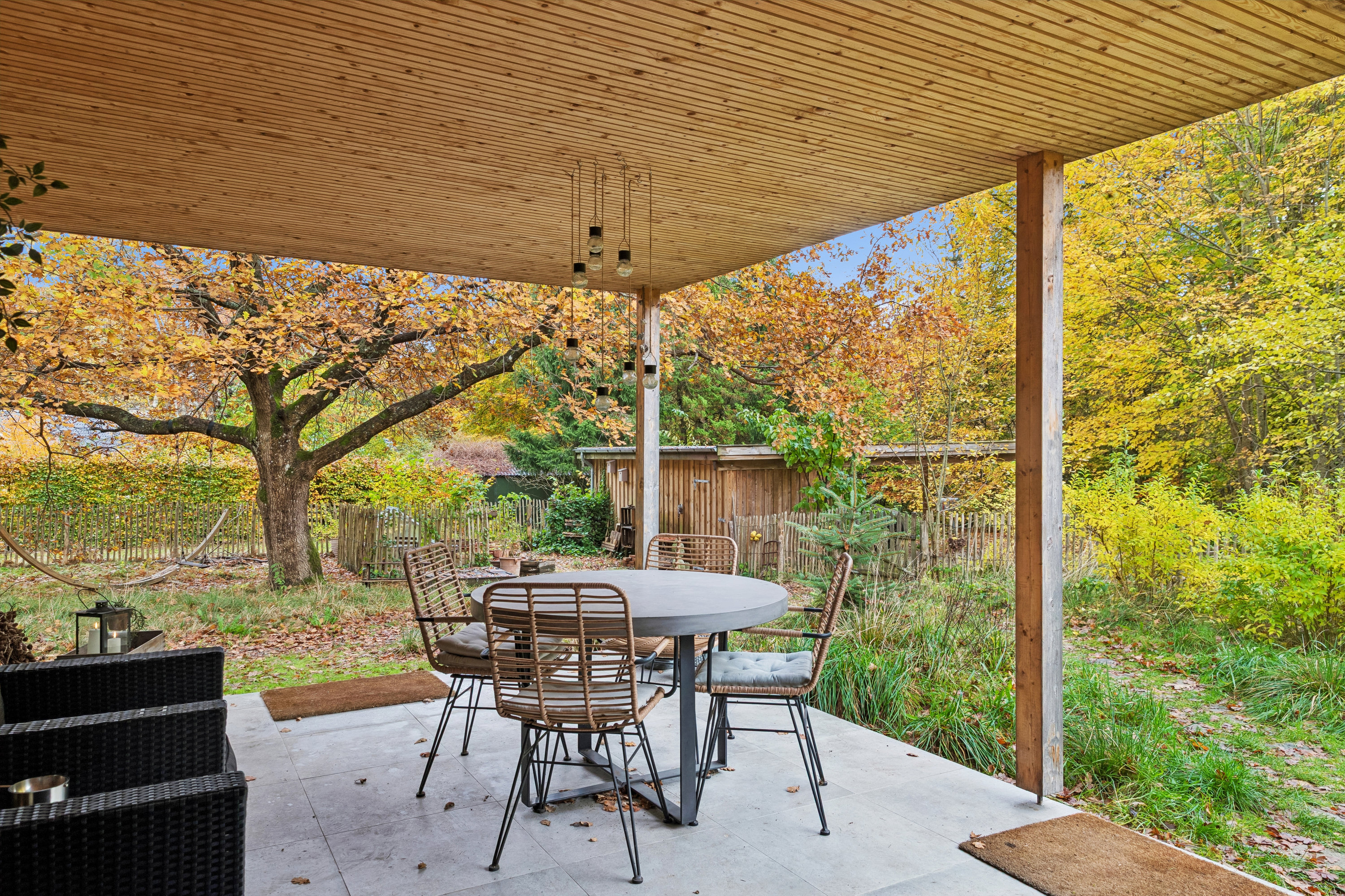 Fremhævet terrasse billede i fuldskærmstilstand. Billede af Kvædevej 1A, Langesø, 3080 Tikøb