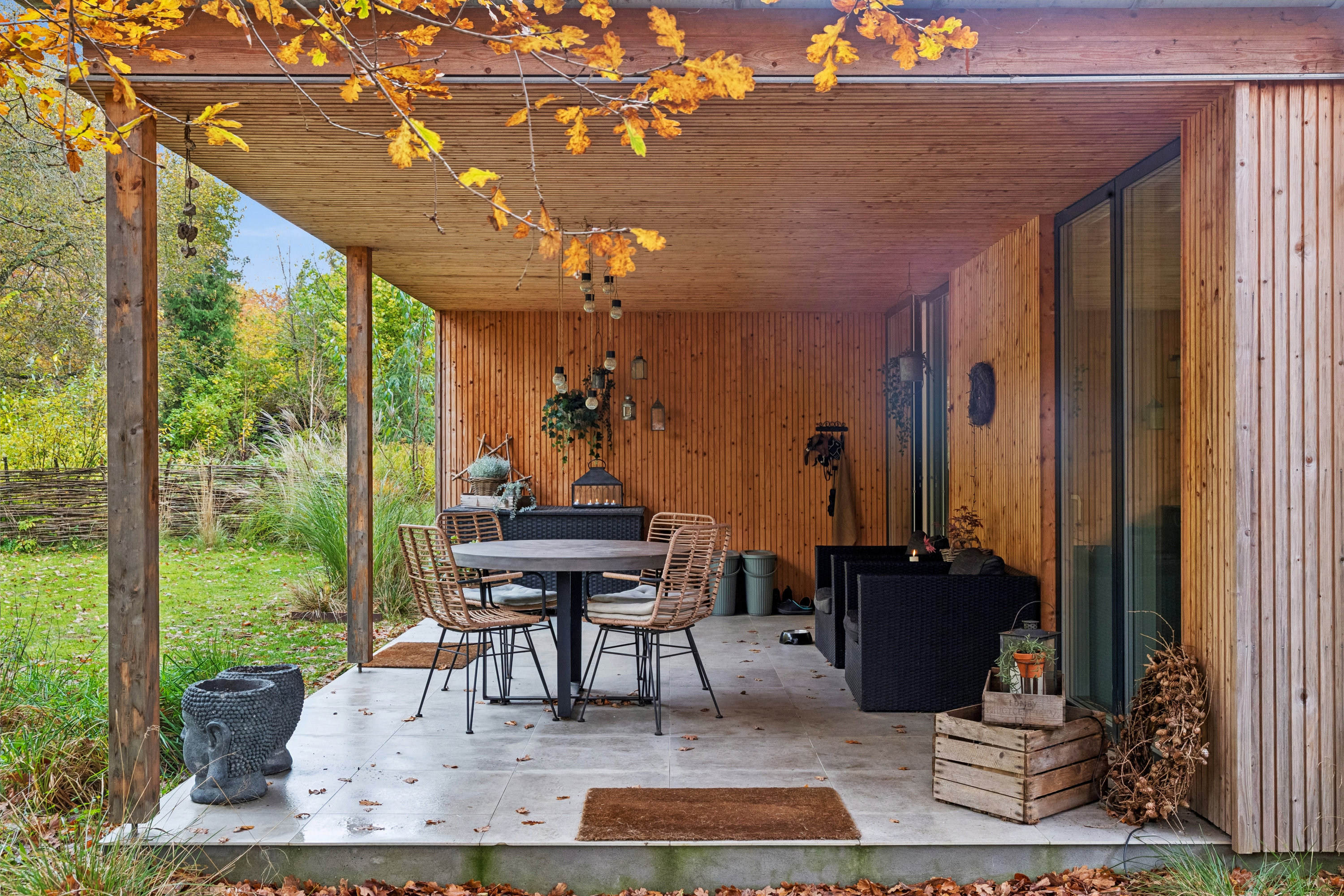 Fremhævet terrasse billede i fuldskærmstilstand. Billede af Kvædevej 1A, Langesø, 3080 Tikøb