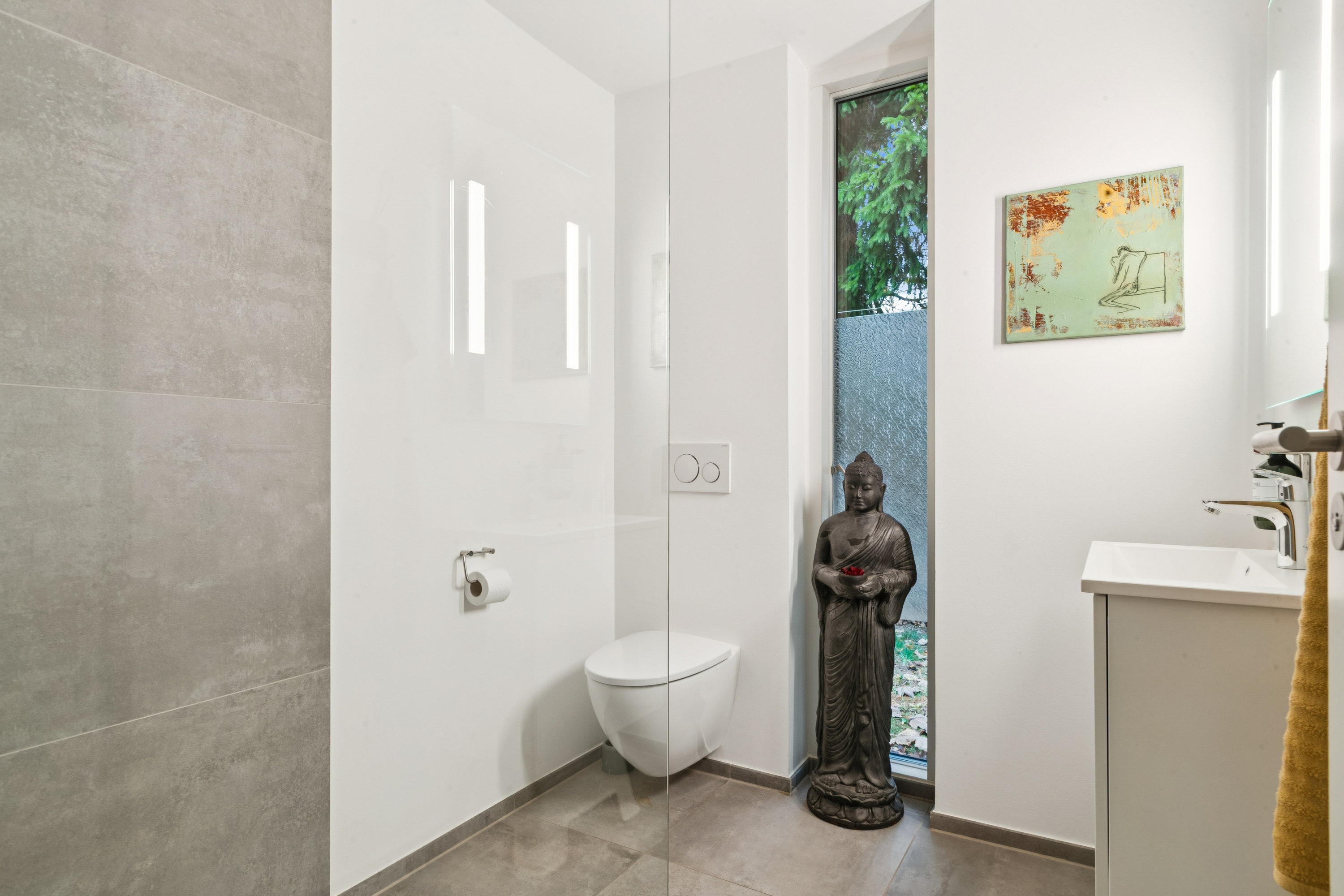 Fremhævet badeværelse billede i fuldskærmstilstand. Billede af Kvædevej 1A, Langesø, 3080 Tikøb