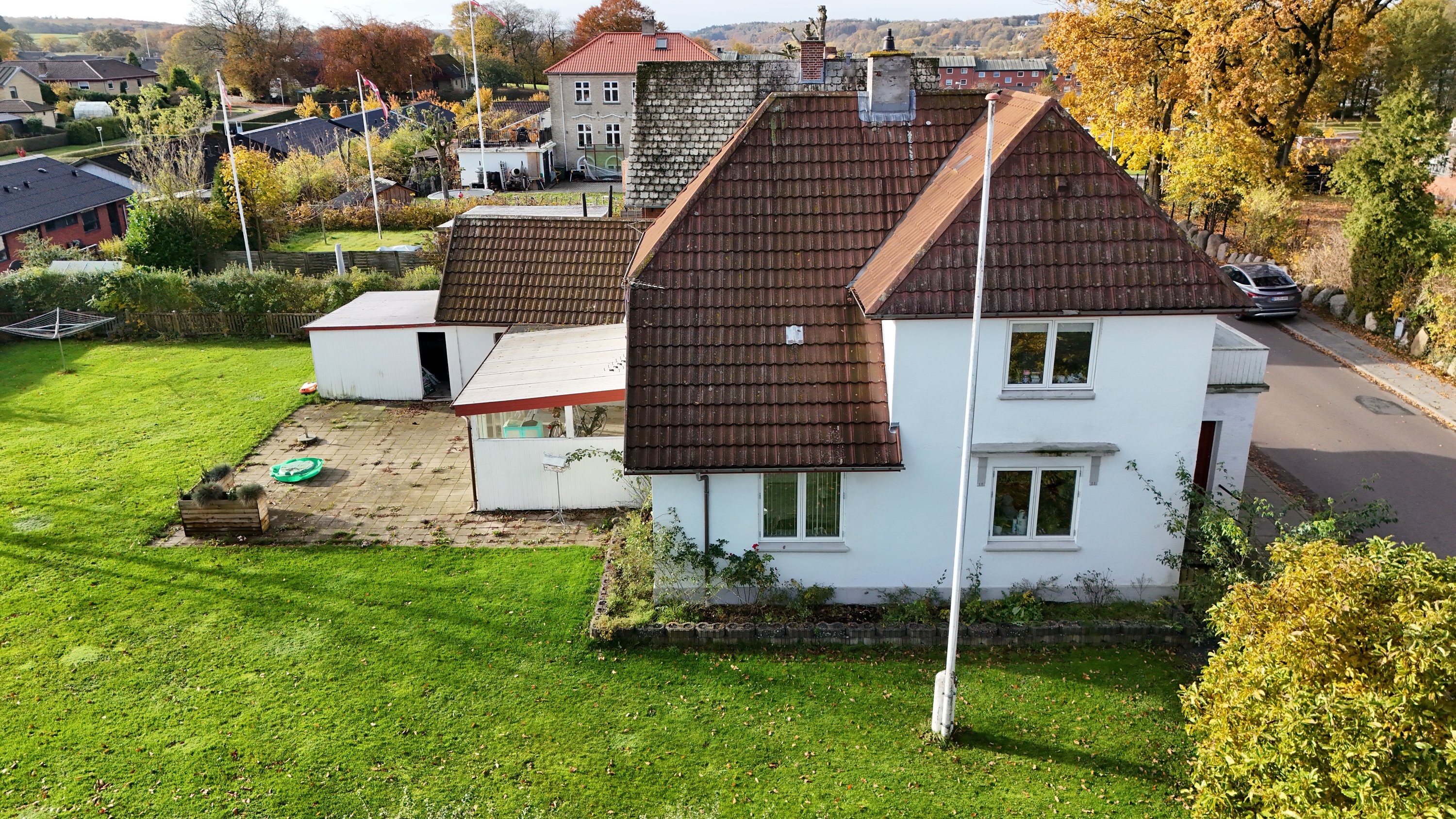 Fremhævet luftfoto billede i fuldskærmstilstand. Billede af Stolbjergvej 1, 9500 Hobro