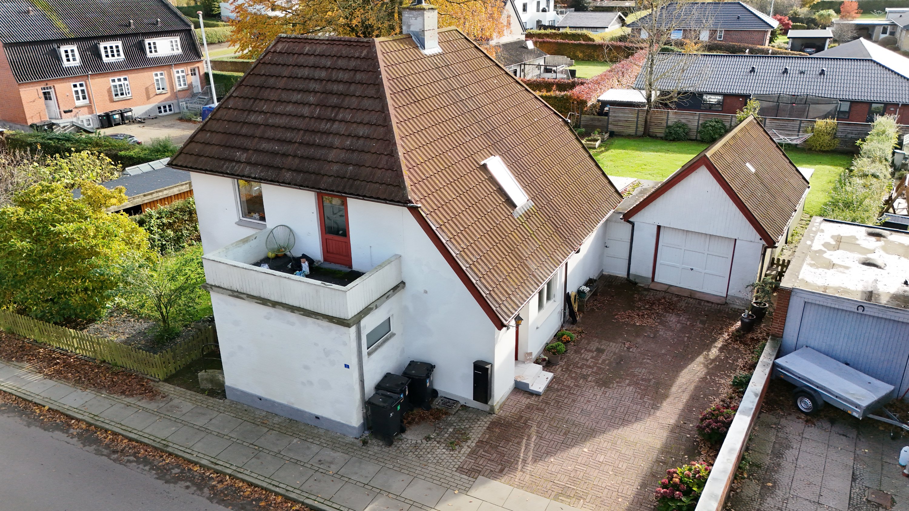 Fremhævet luftfoto billede i fuldskærmstilstand. Billede af Stolbjergvej 1, 9500 Hobro