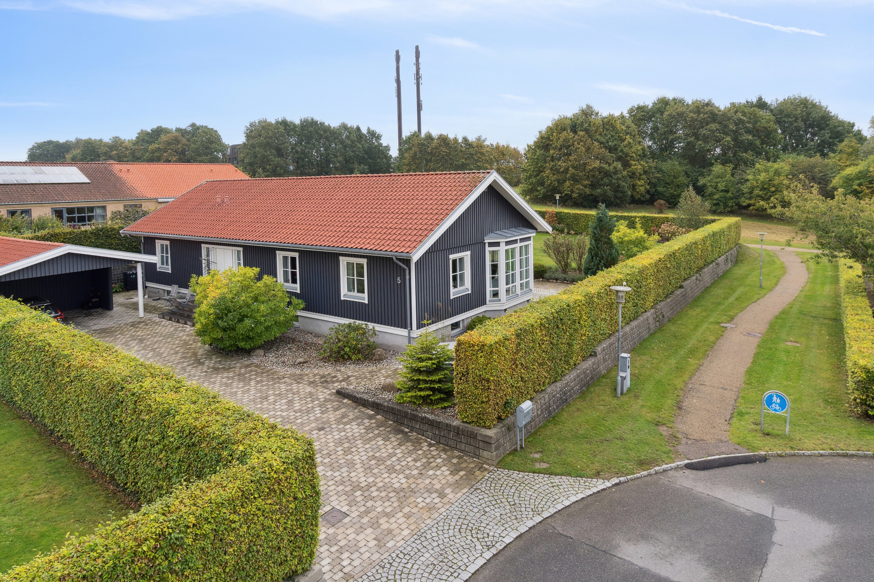 Fremhævet udsigt fra toppen billede i fuldskærmstilstand. Billede af Krogsbøllevej 5, Himmelev, 4000 Roskilde