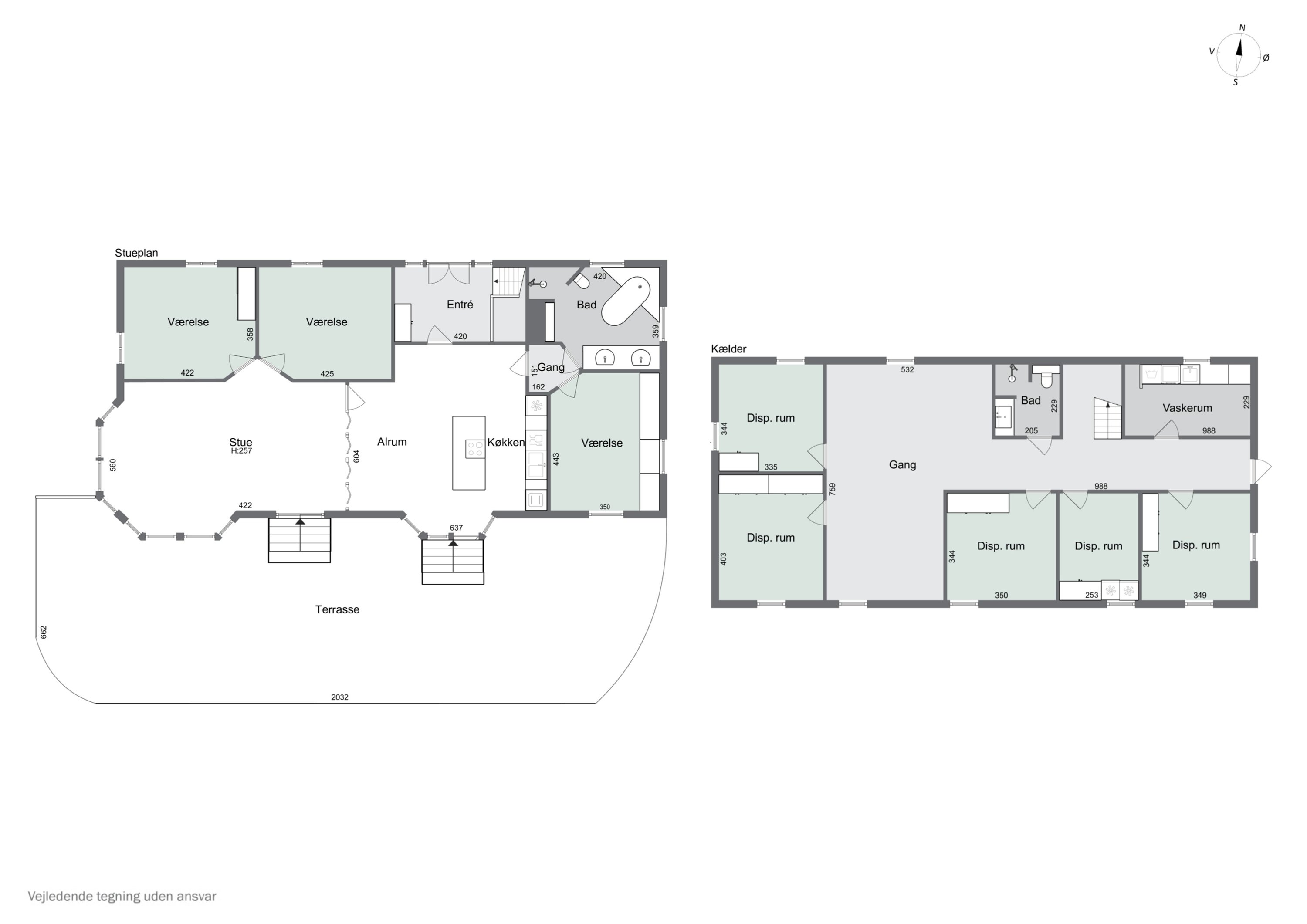 Plantegninger billede af Krogsbøllevej 5, Himmelev, 4000 Roskilde