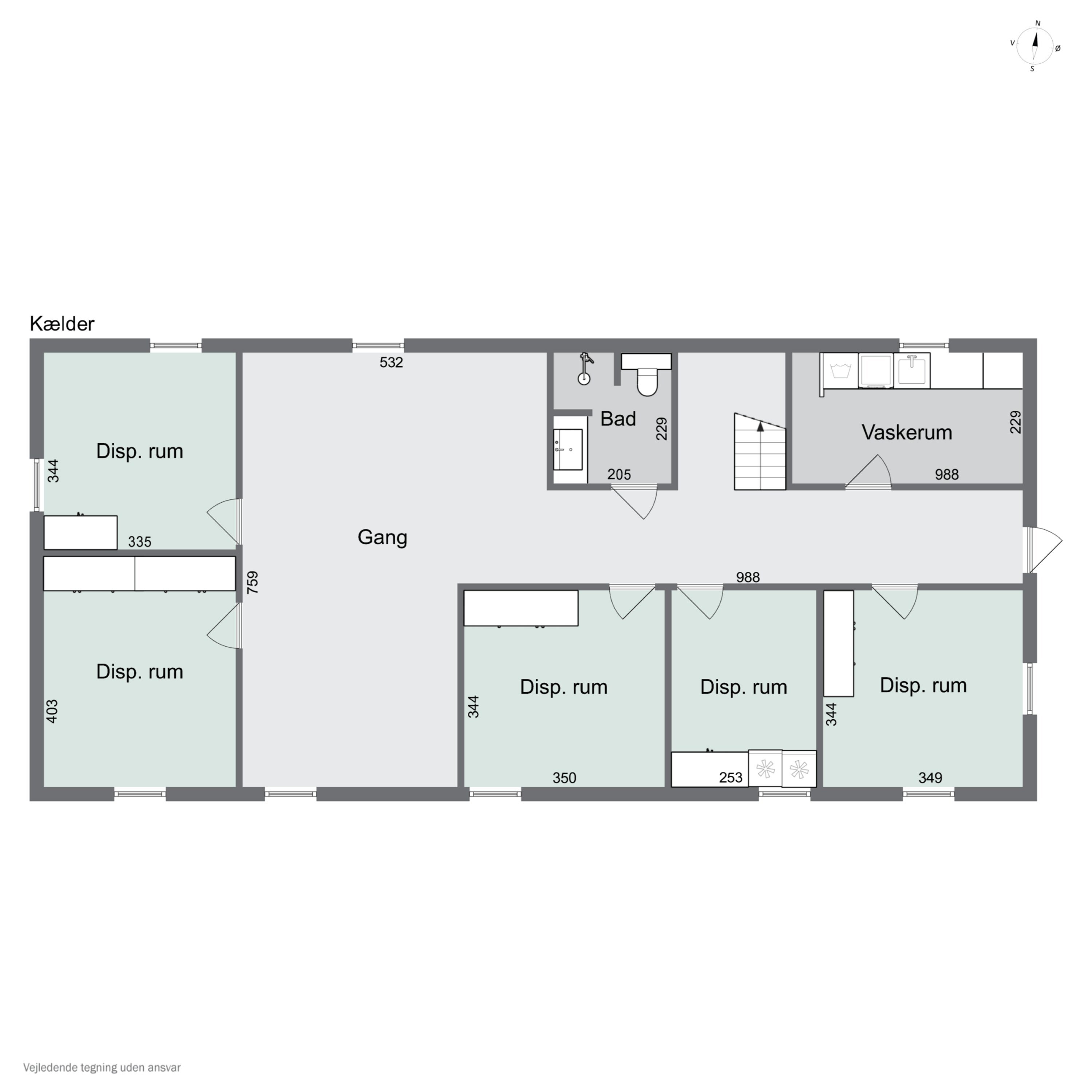 Plantegninger billede af Krogsbøllevej 5, Himmelev, 4000 Roskilde
