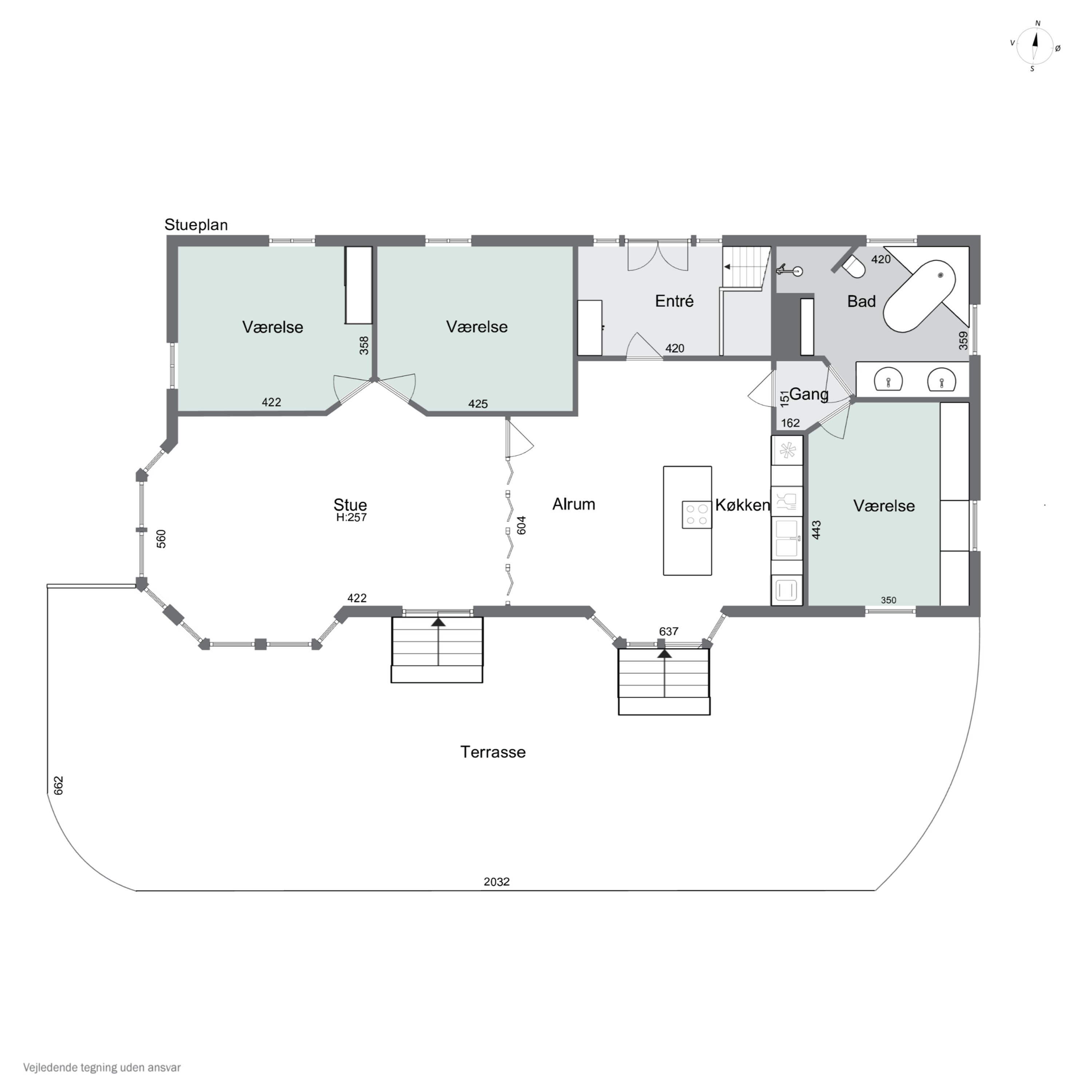 Plantegninger billede af Krogsbøllevej 5, Himmelev, 4000 Roskilde