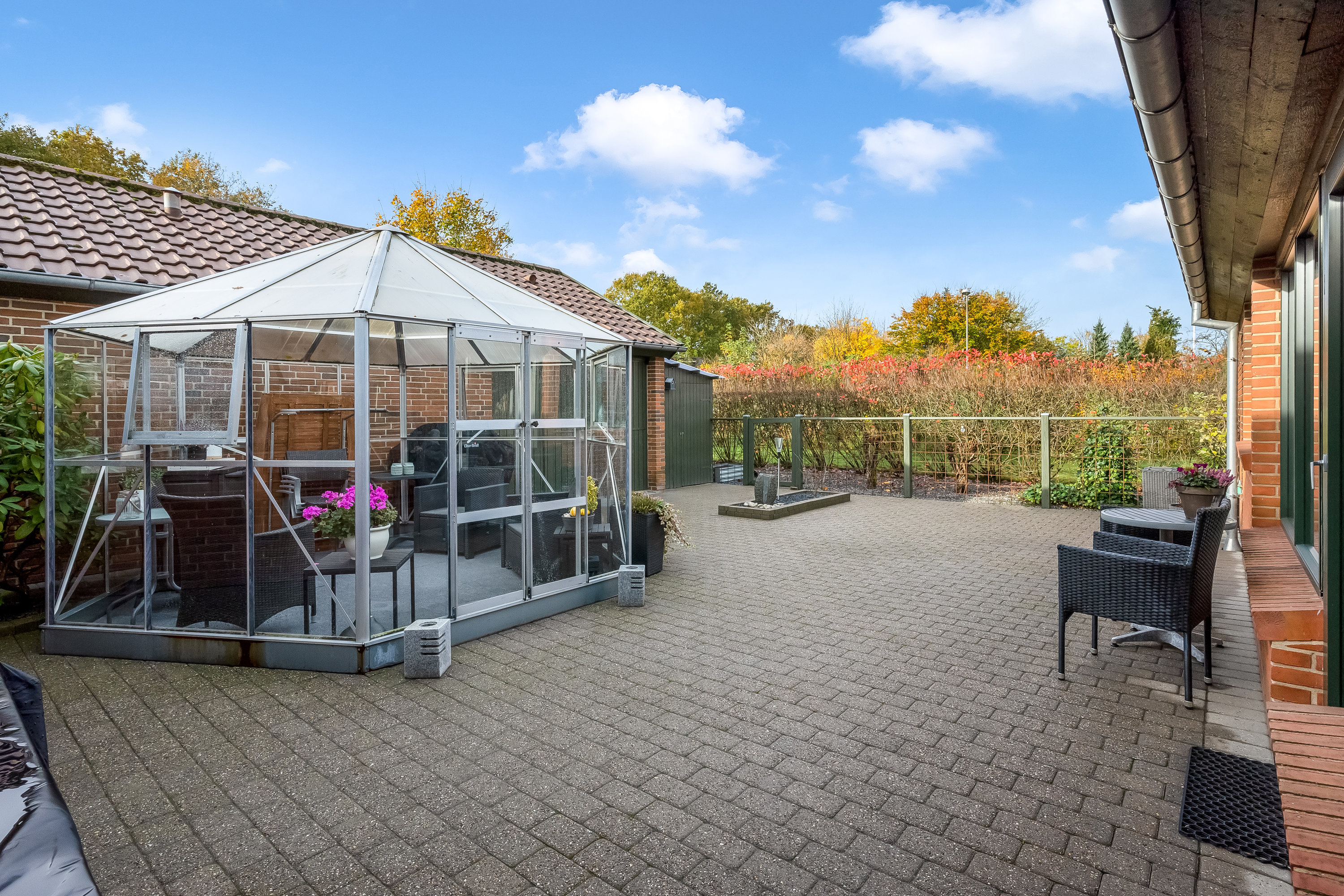 Fremhævet baggård billede i fuldskærmstilstand. Billede af Hartmannsvej 47, 7500 Holstebro