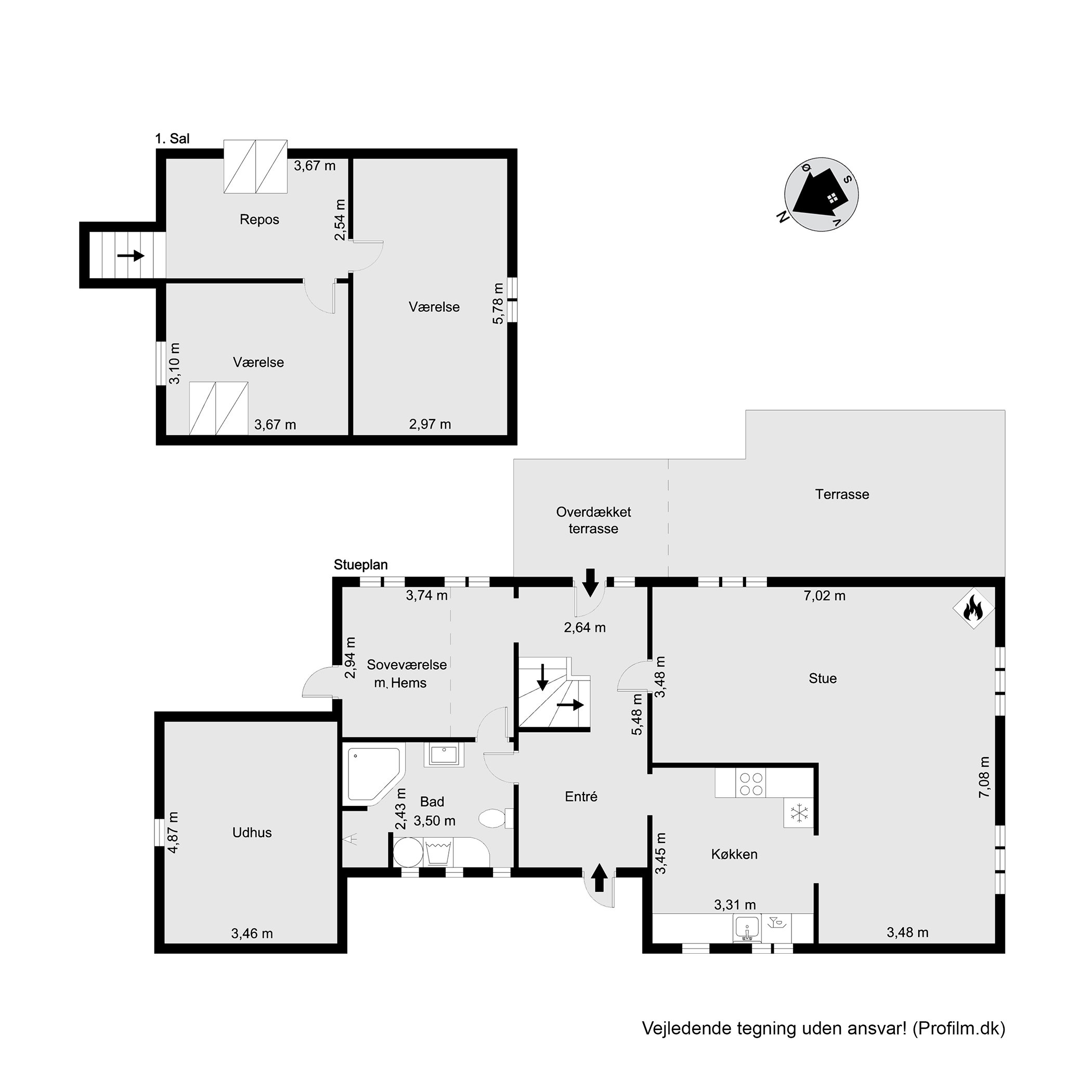 Plantegninger billede af Donsvej 15, Vester Nebel, 6040 Egtved