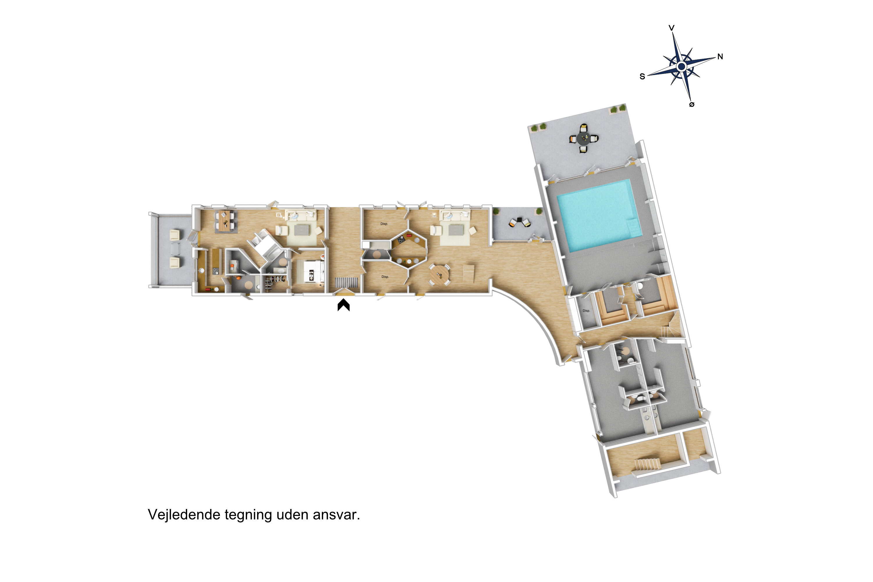 Plantegninger billede af Vornæs Skovvej 14, Tåsinge, 5700 Svendborg
