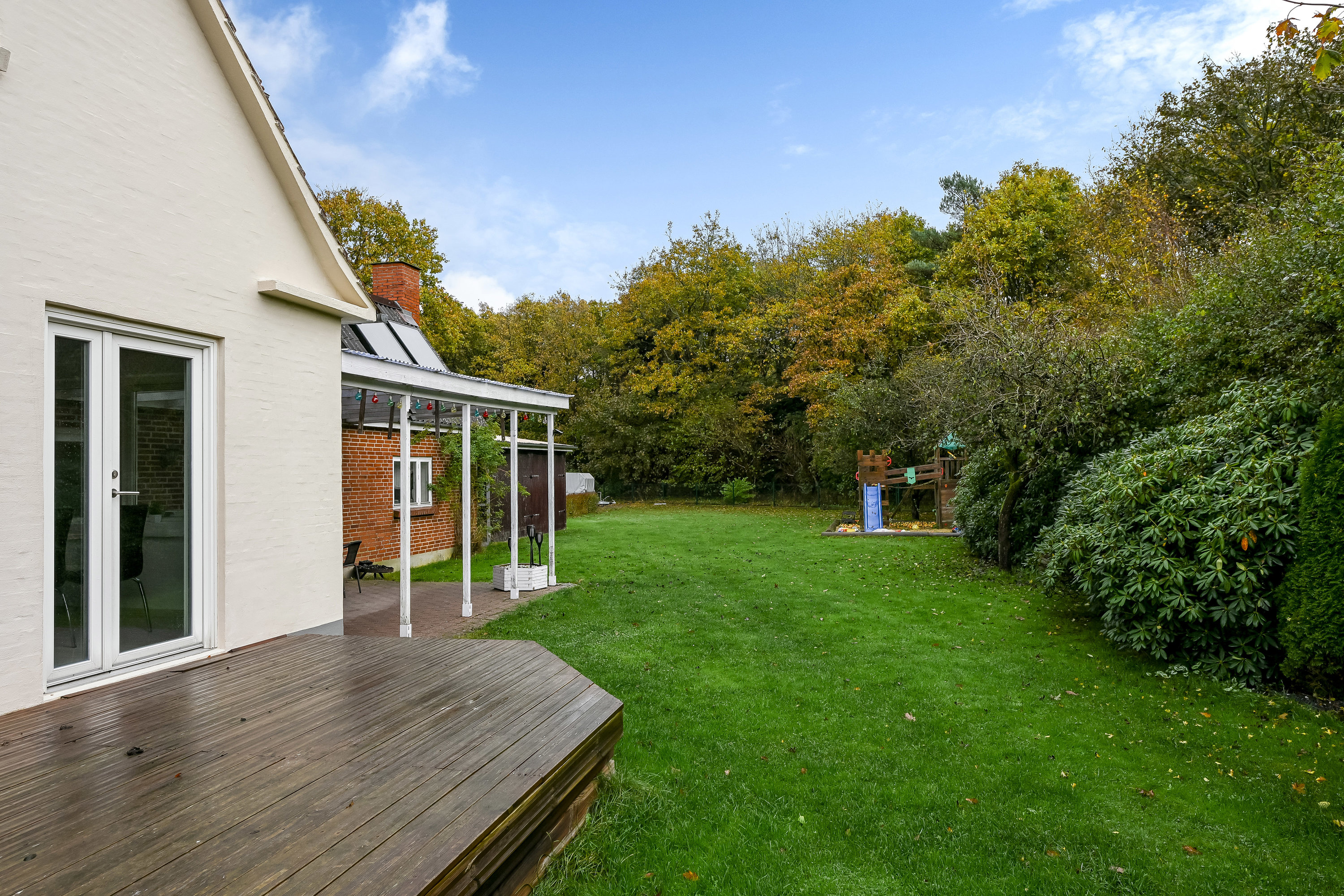 Fremhævet have billede i fuldskærmstilstand. Billede af Engvangen 33, Stend-Krogag, 7200 Grindsted