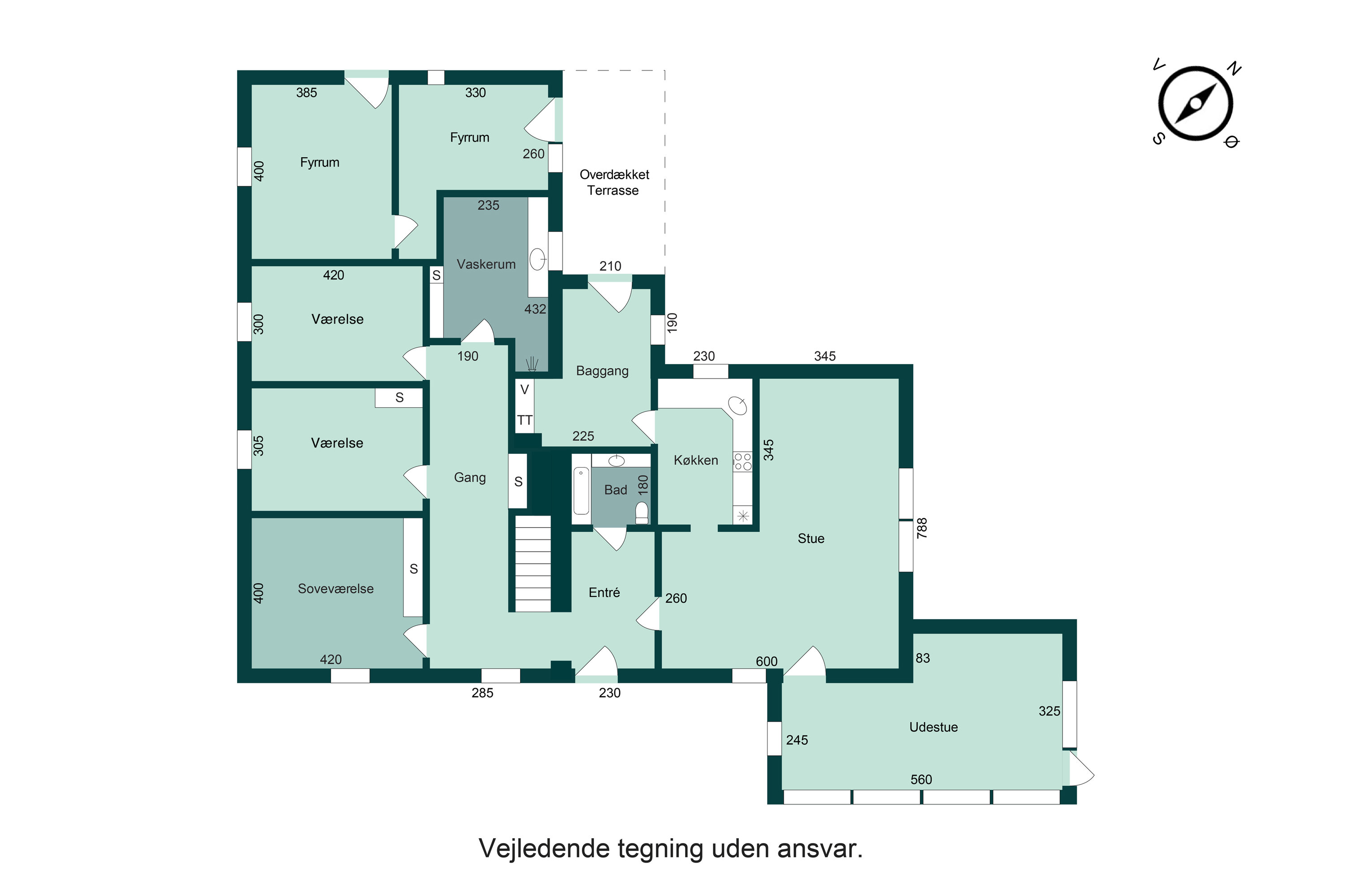 Plantegninger billede af Fruens Vej 10, Skovby, 8763 Rask Mølle