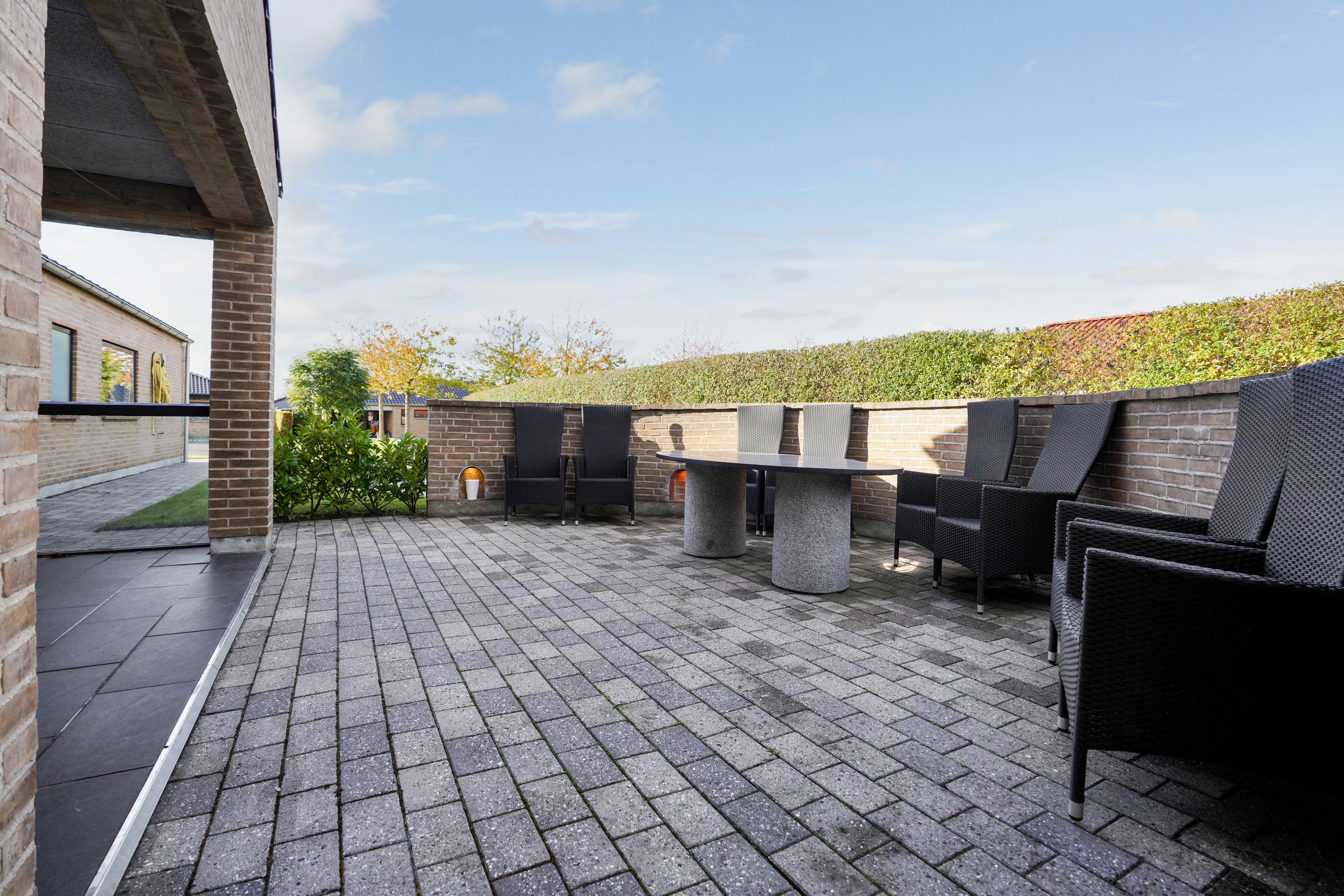 Fremhævet terrasse billede i fuldskærmstilstand. Billede af Rømøvænget 173, 5500 Middelfart