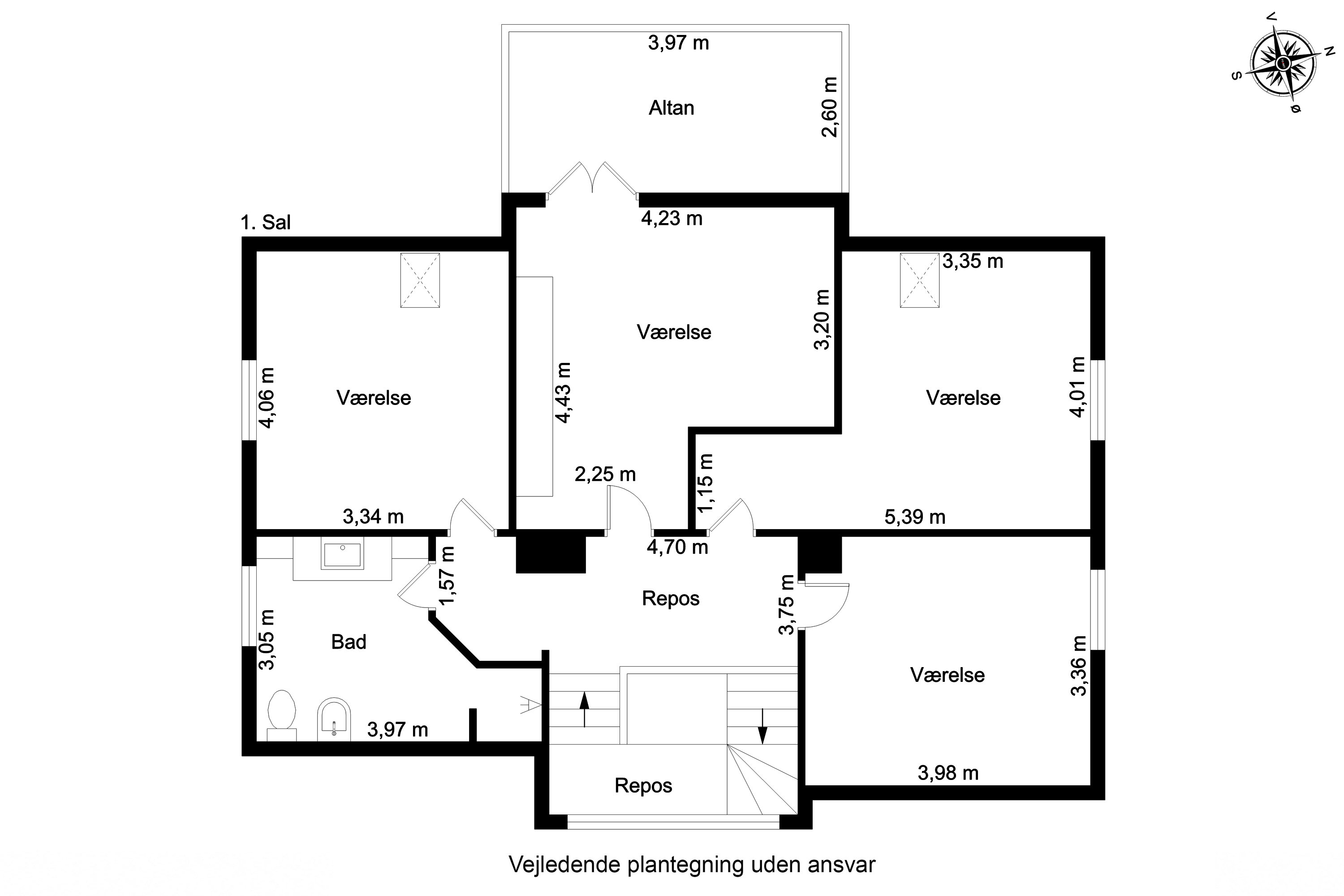 Plantegninger billede af Finsens Allé 1, 5230 Odense M